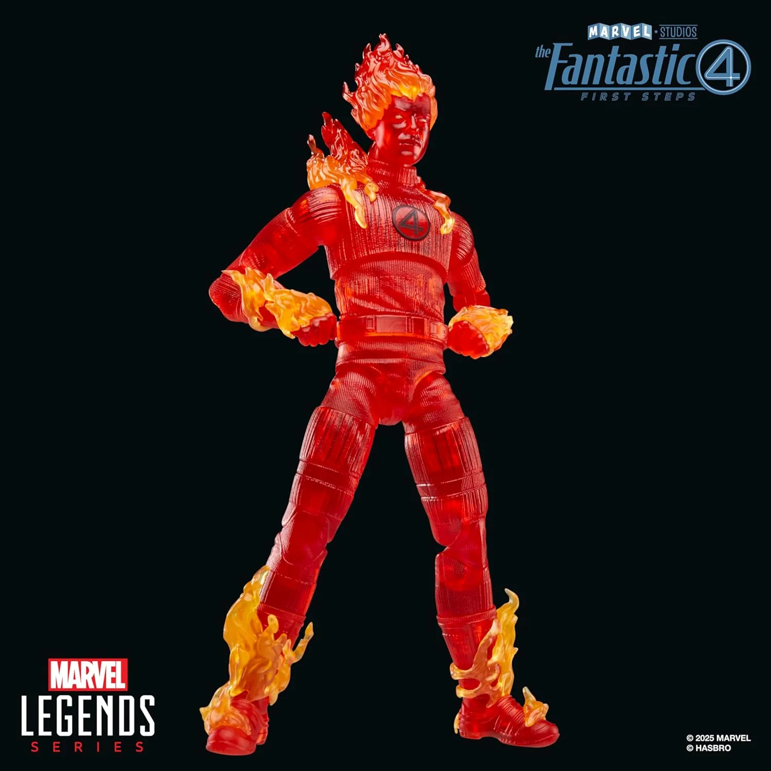 Marvel Legends The Fantastic Four: First Steps Human Torch 6" Action Figure - Image 9