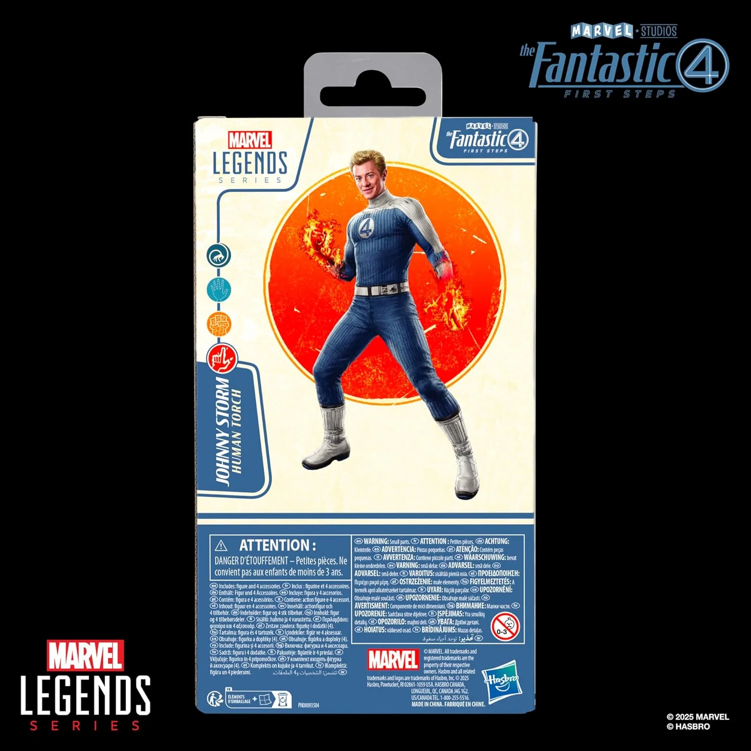Marvel Legends The Fantastic Four: First Steps Johnny Storm 6" Action Figure - Image 3