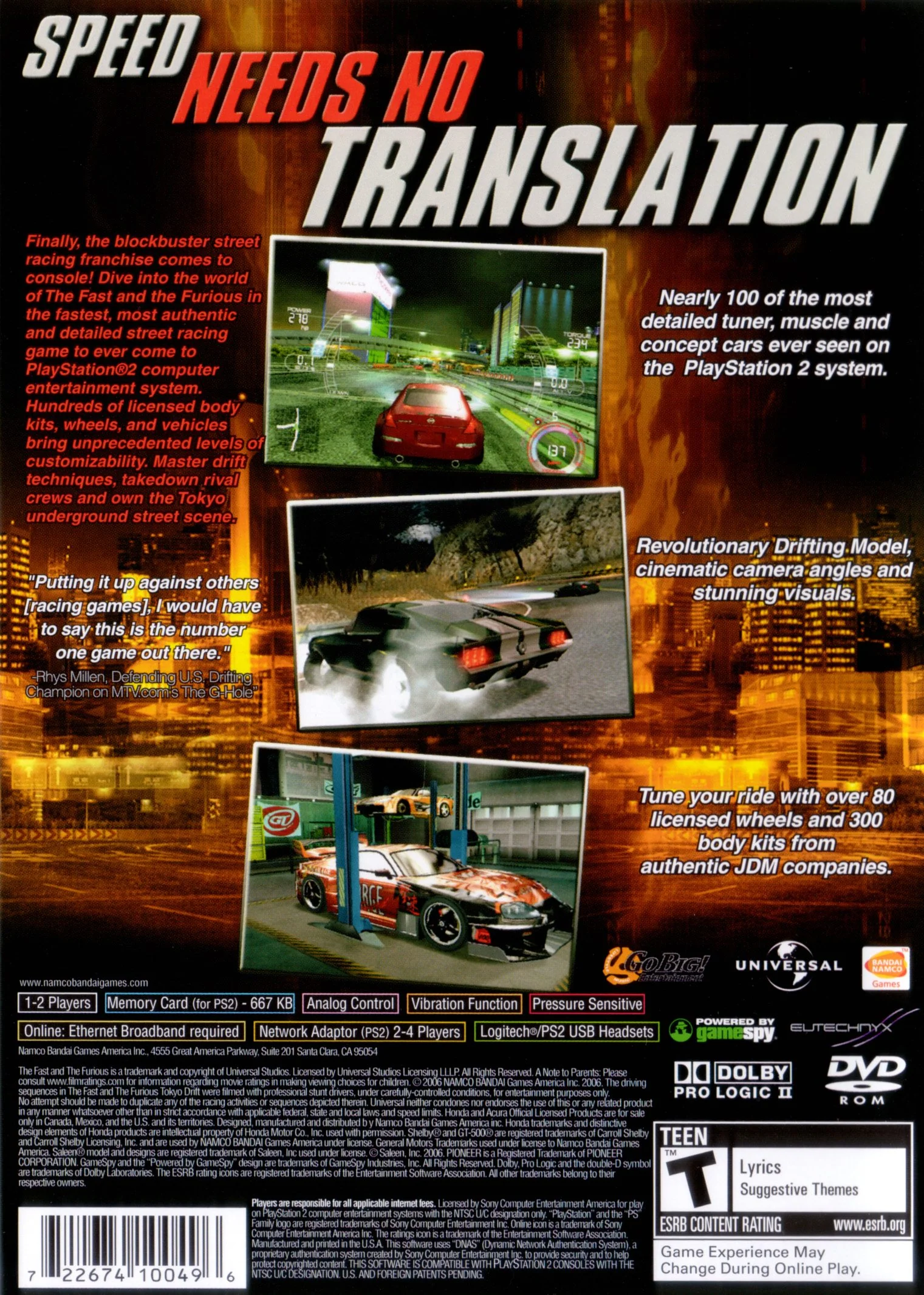 Fast and the Furious - PlayStation 2 - Image 2