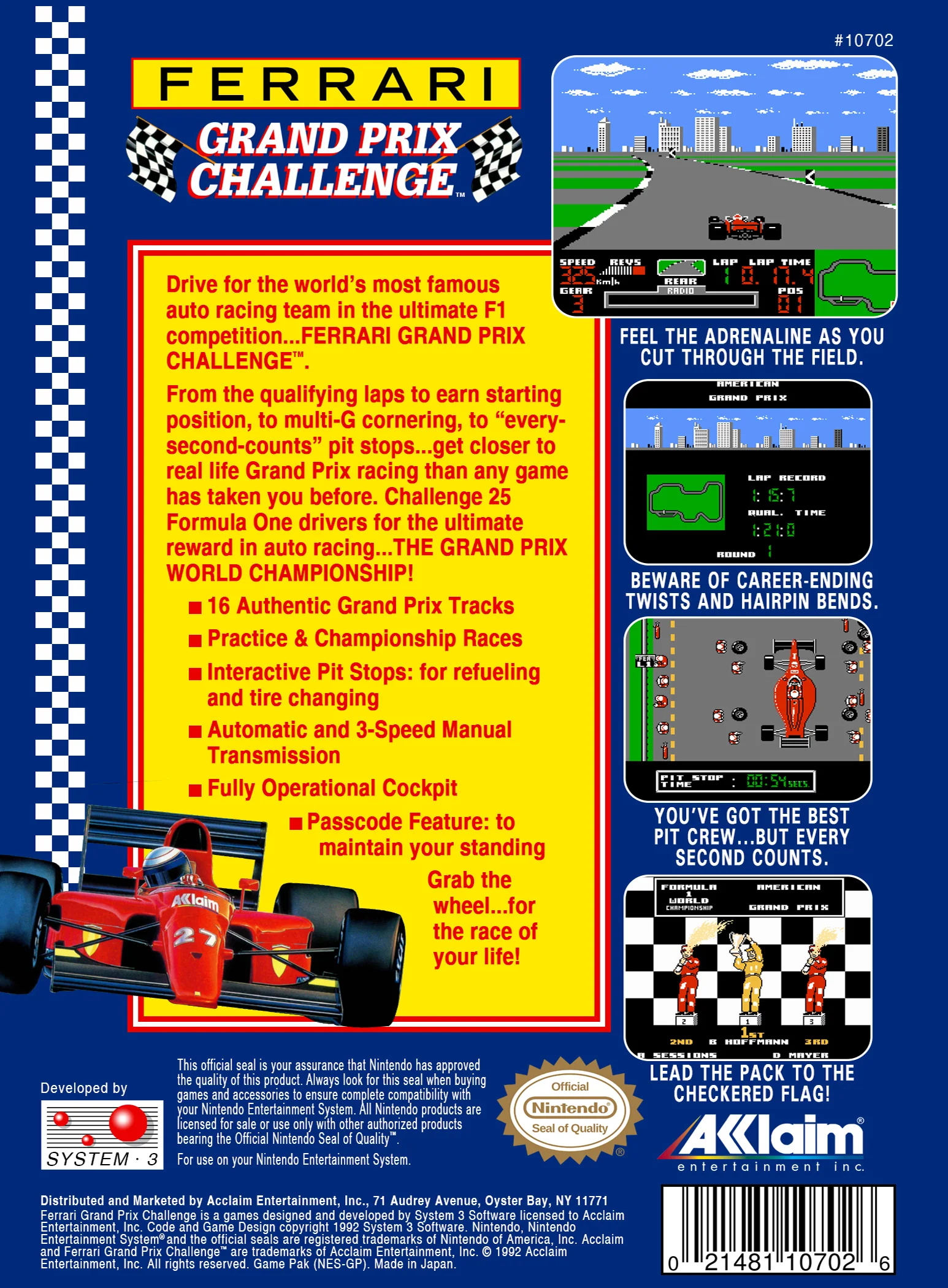 Ferrari Grand Prix Challenge - NES - Image 2