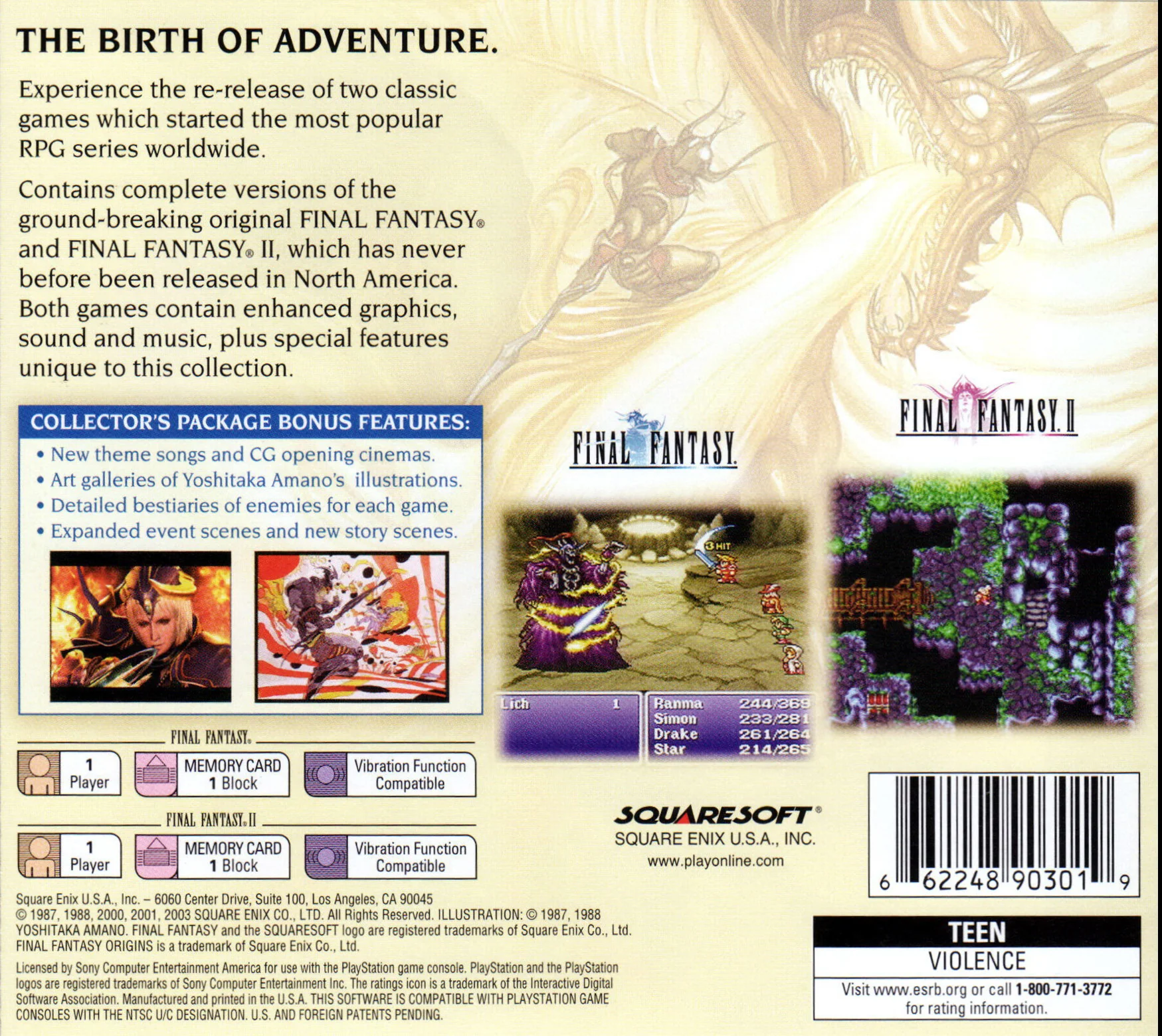 Final Fantasy Origins - PlayStation - Image 2
