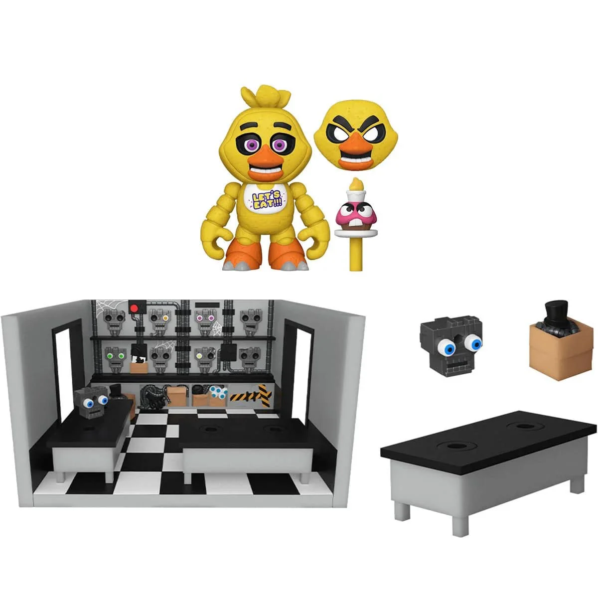 Five Nights at Freddy's Storage Room with Chica Snap Playset - Image 2