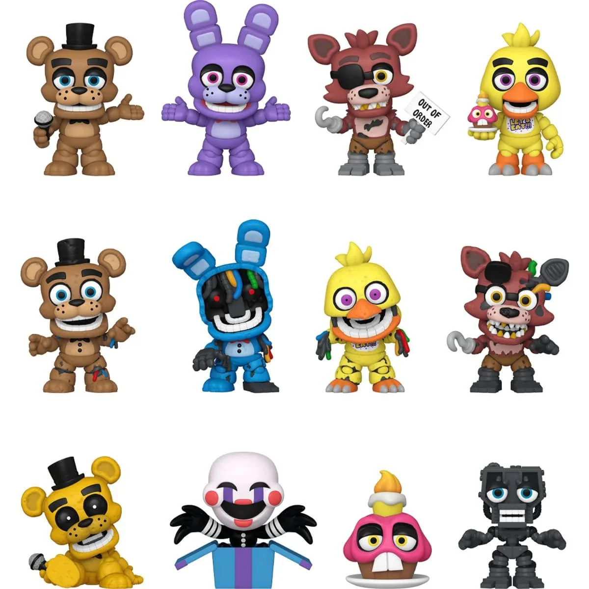 Funko Mystery Minis Five Nights at Freddy's 10th Anniversary Mini-Figure Display Case of 12 - Image 2