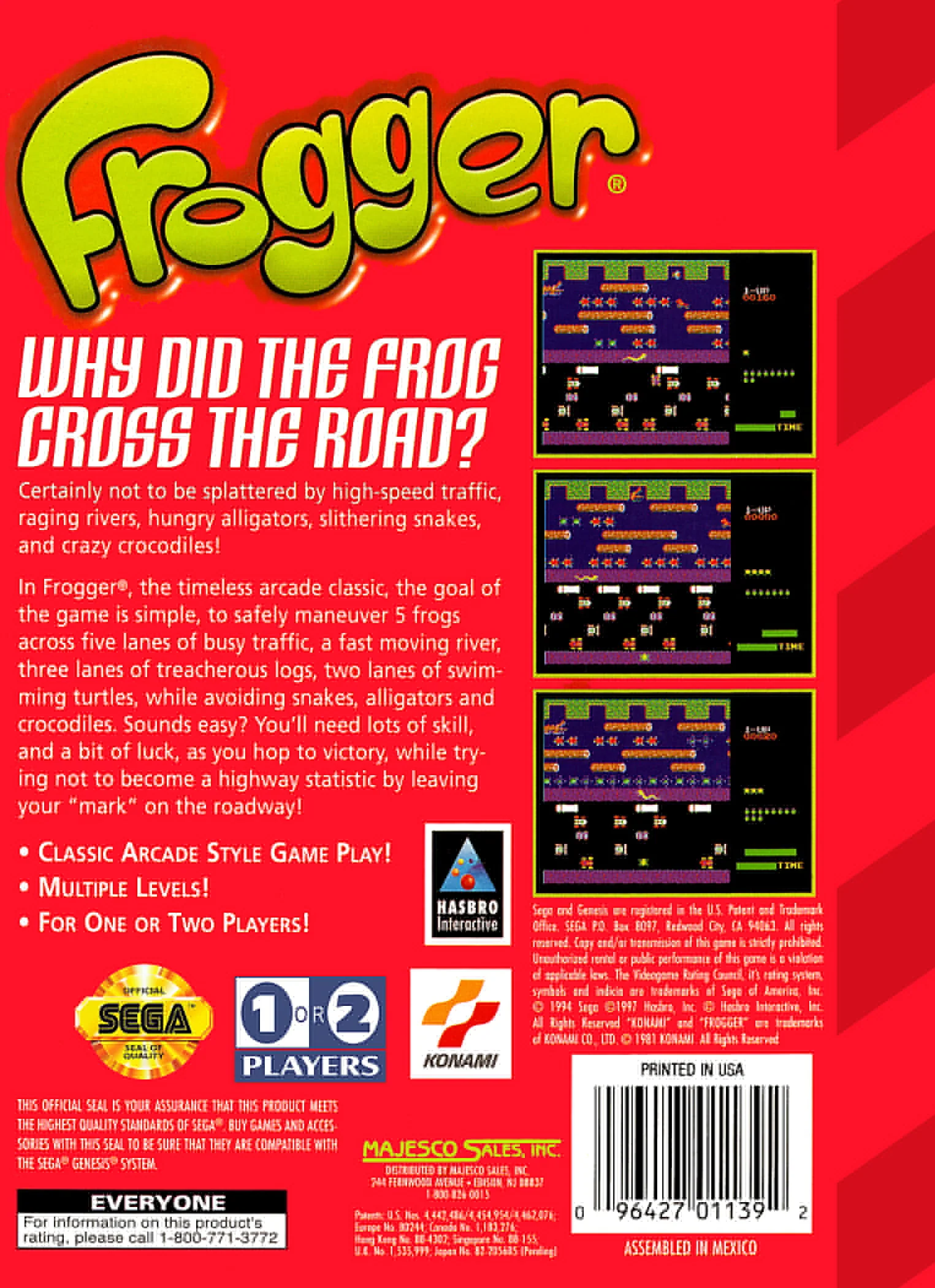 Frogger - Sega Genesis - Image 2