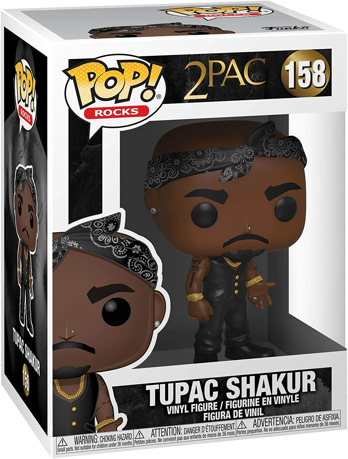 Funko Pop! 2 Pac Tupac Shakur Vinyl Figure - Image 3