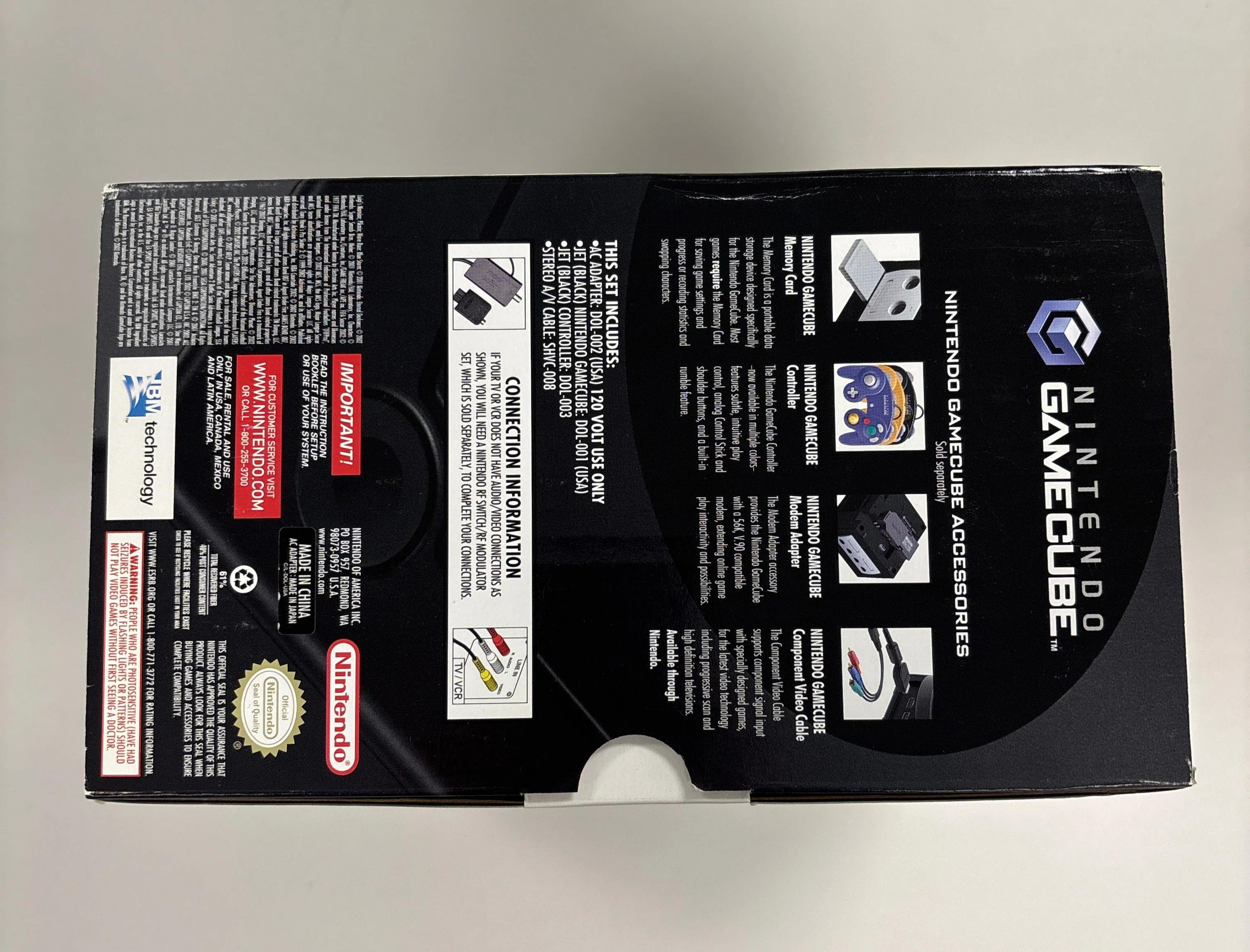 GameCube Console Jet Black Box Only - Image 5