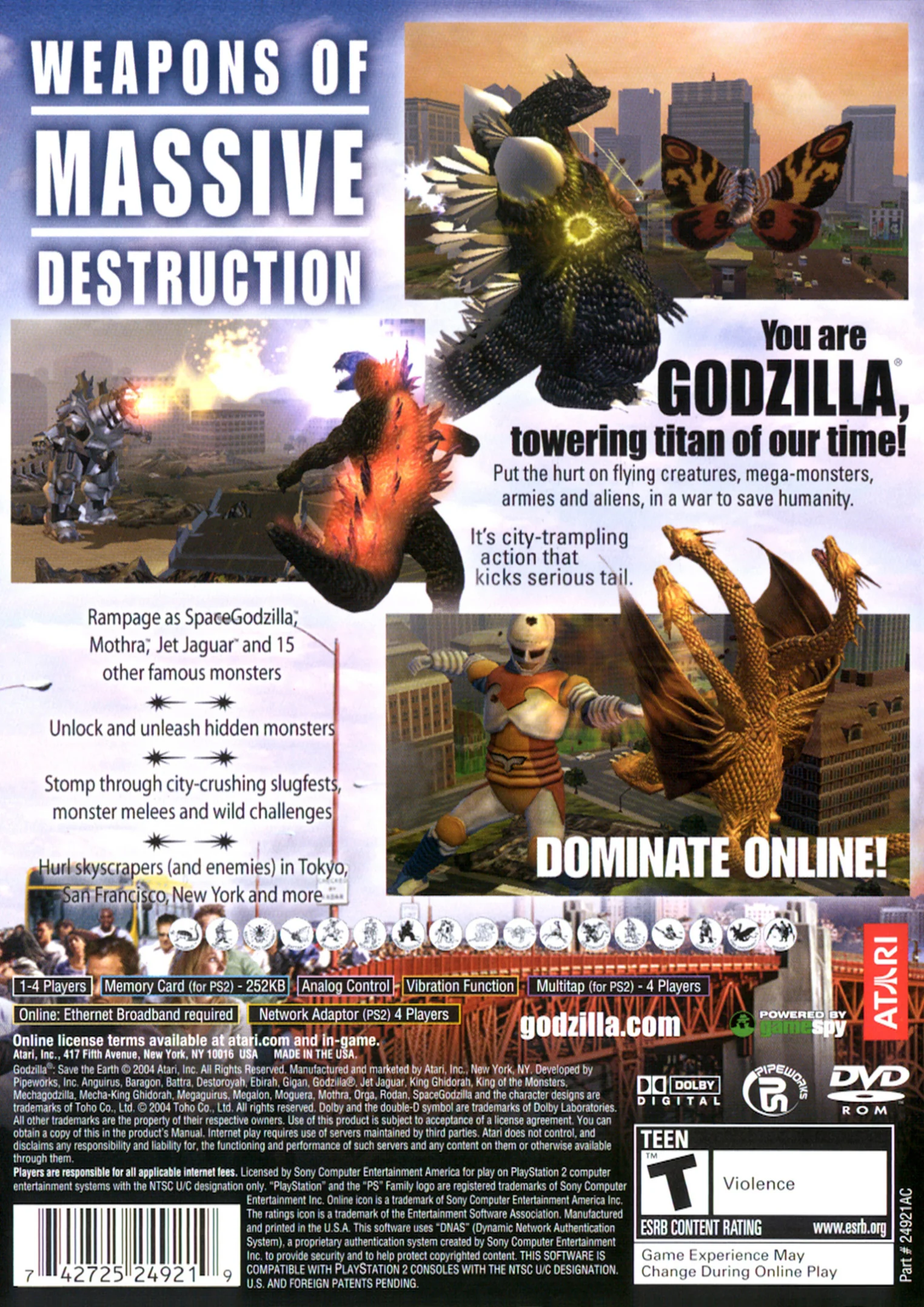 Godzilla: Save The Earth - PlayStation 2 - Image 2