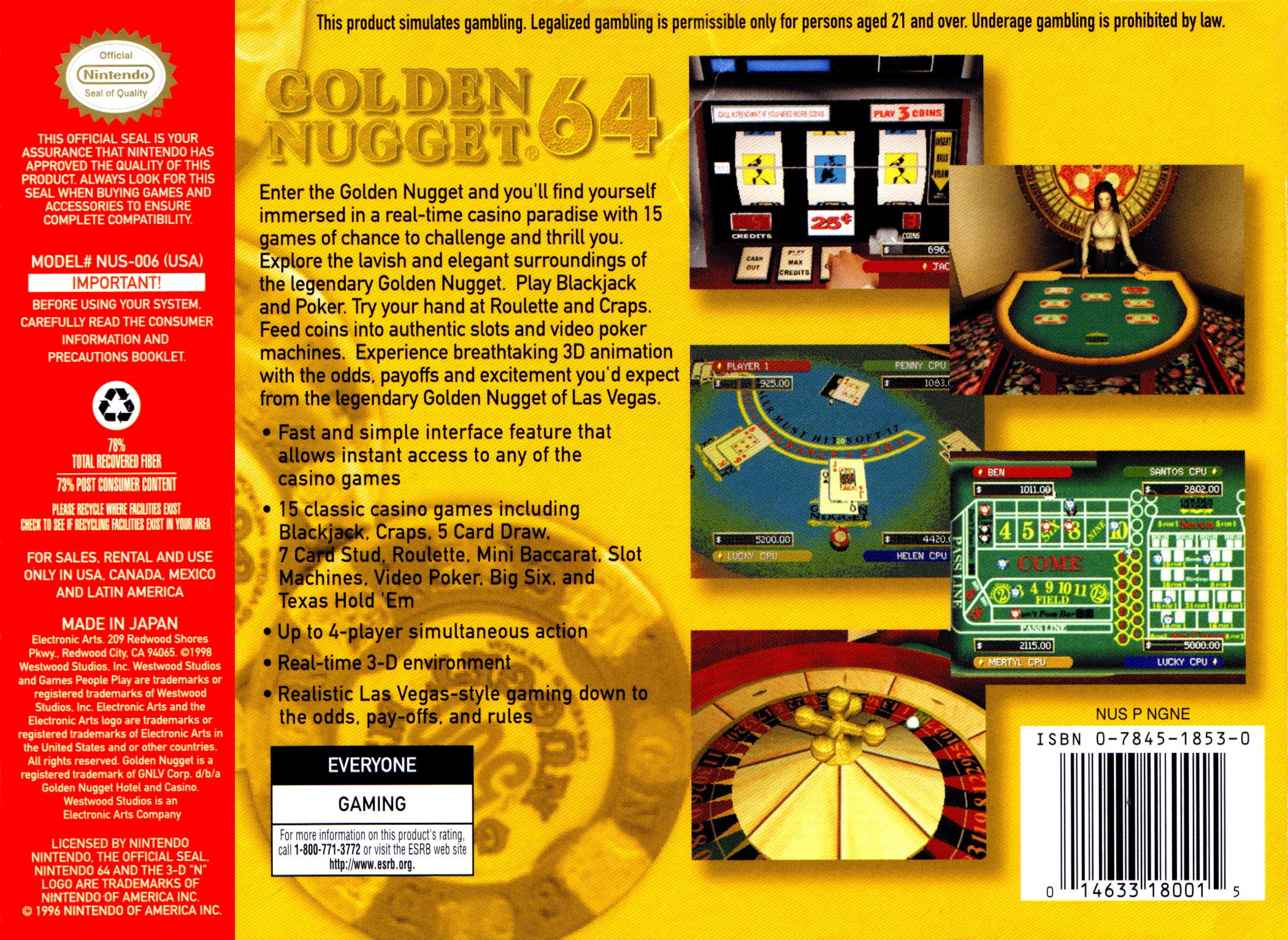 Golden Nugget 64 - Nintendo 64
