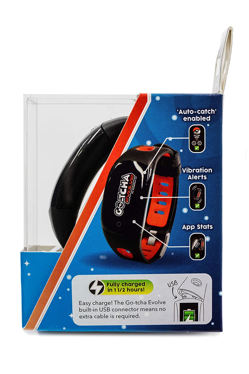 Pokemon Go GO-TCHA Evolve LED-Touch Wristband Accessory Auto Catch - Green/Black - Image 5