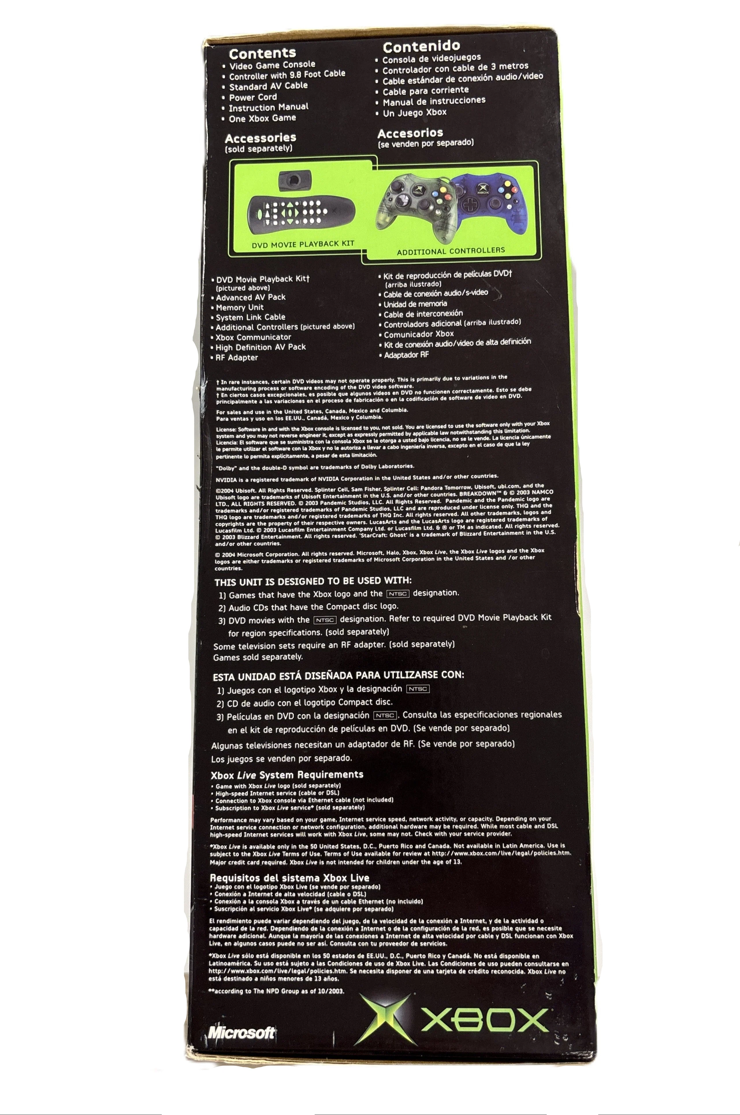 Halo Special Edition Green Console - Microsoft Xbox Box & Inserts Only No Console - Image 4