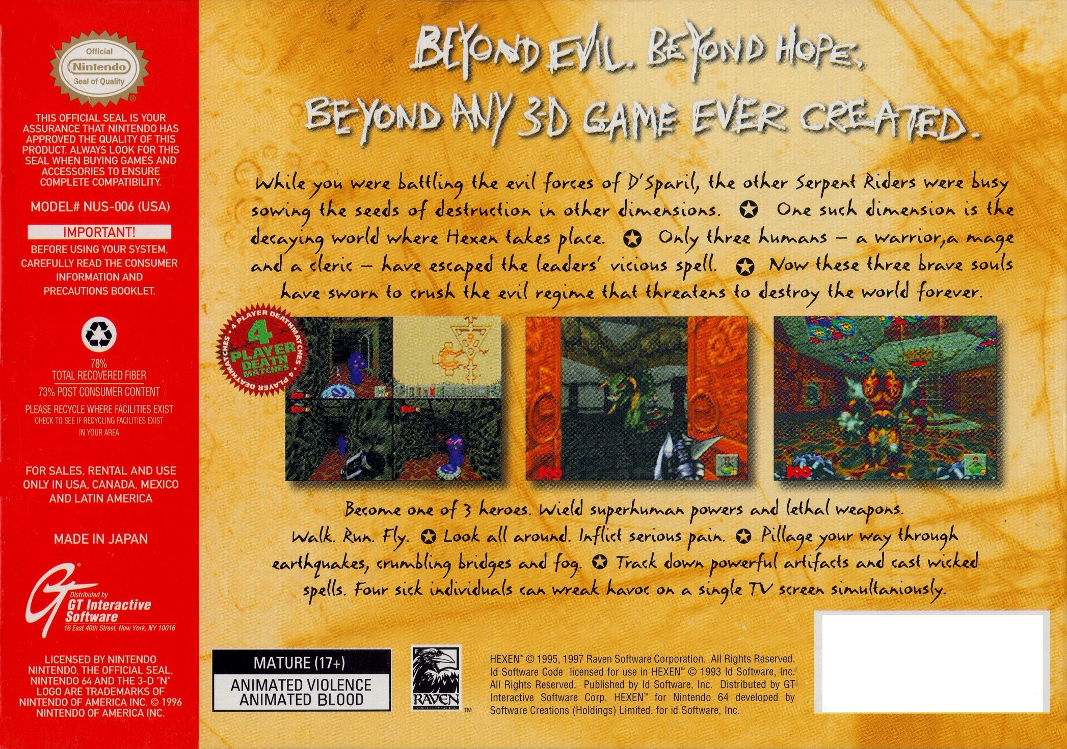 Hexen - Nintendo 64 - Image 2