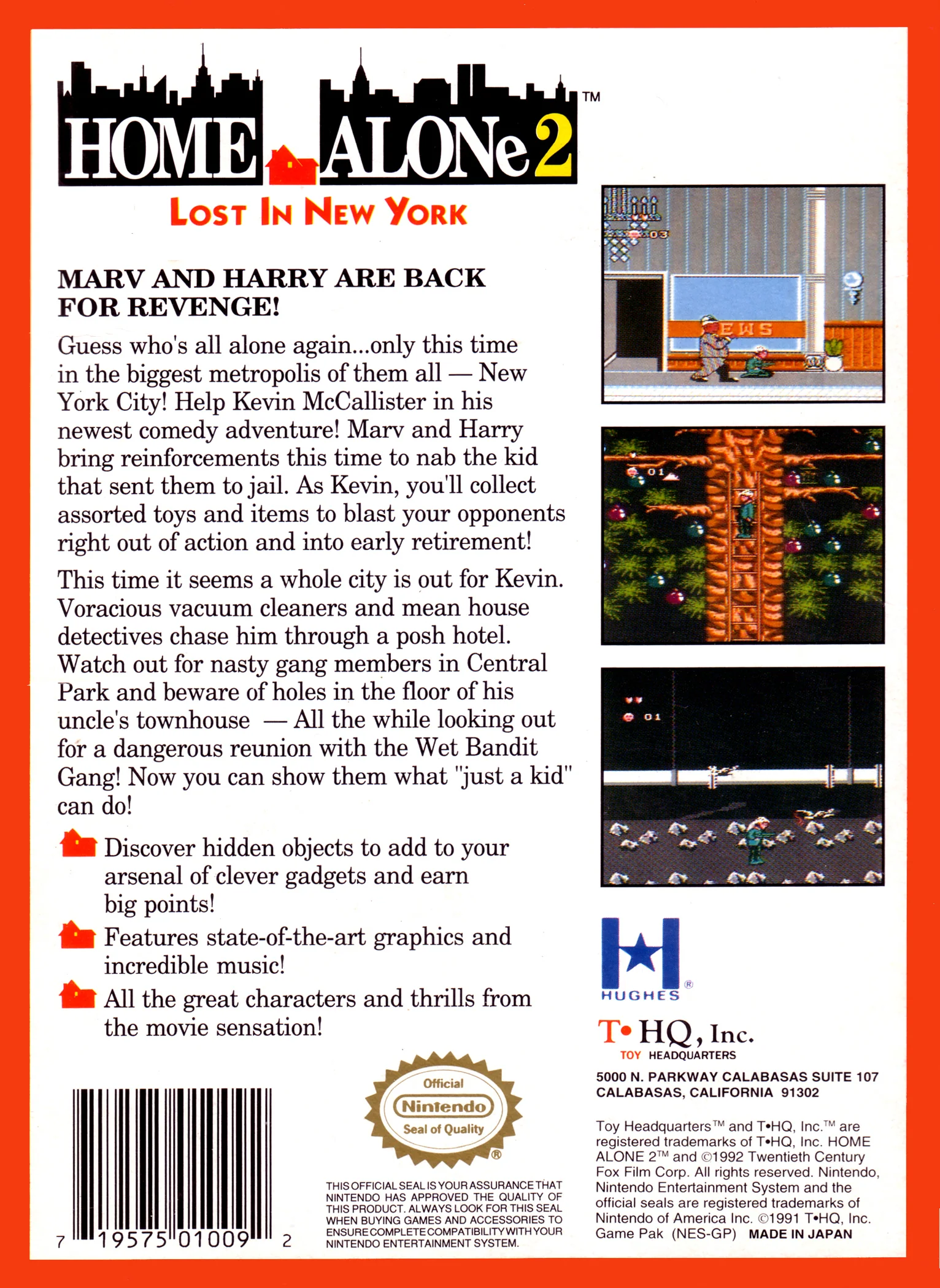 Home Alone 2 Lost In New York - NES - Image 2