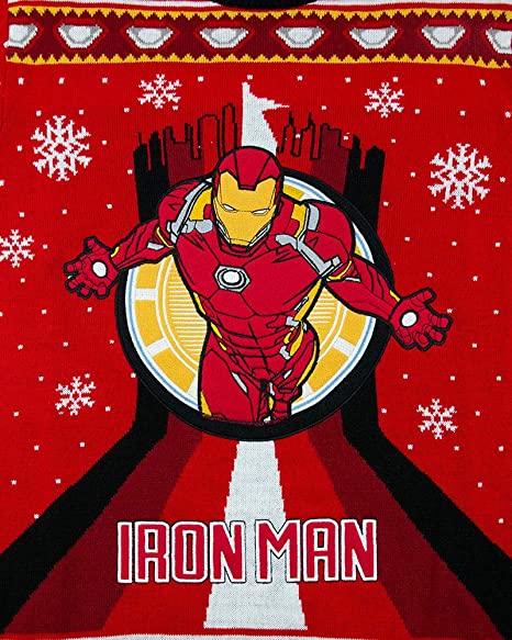 Marvel Iron Man Stark Tower Jumper / Ugly Christmas Sweater - Small - Image 3