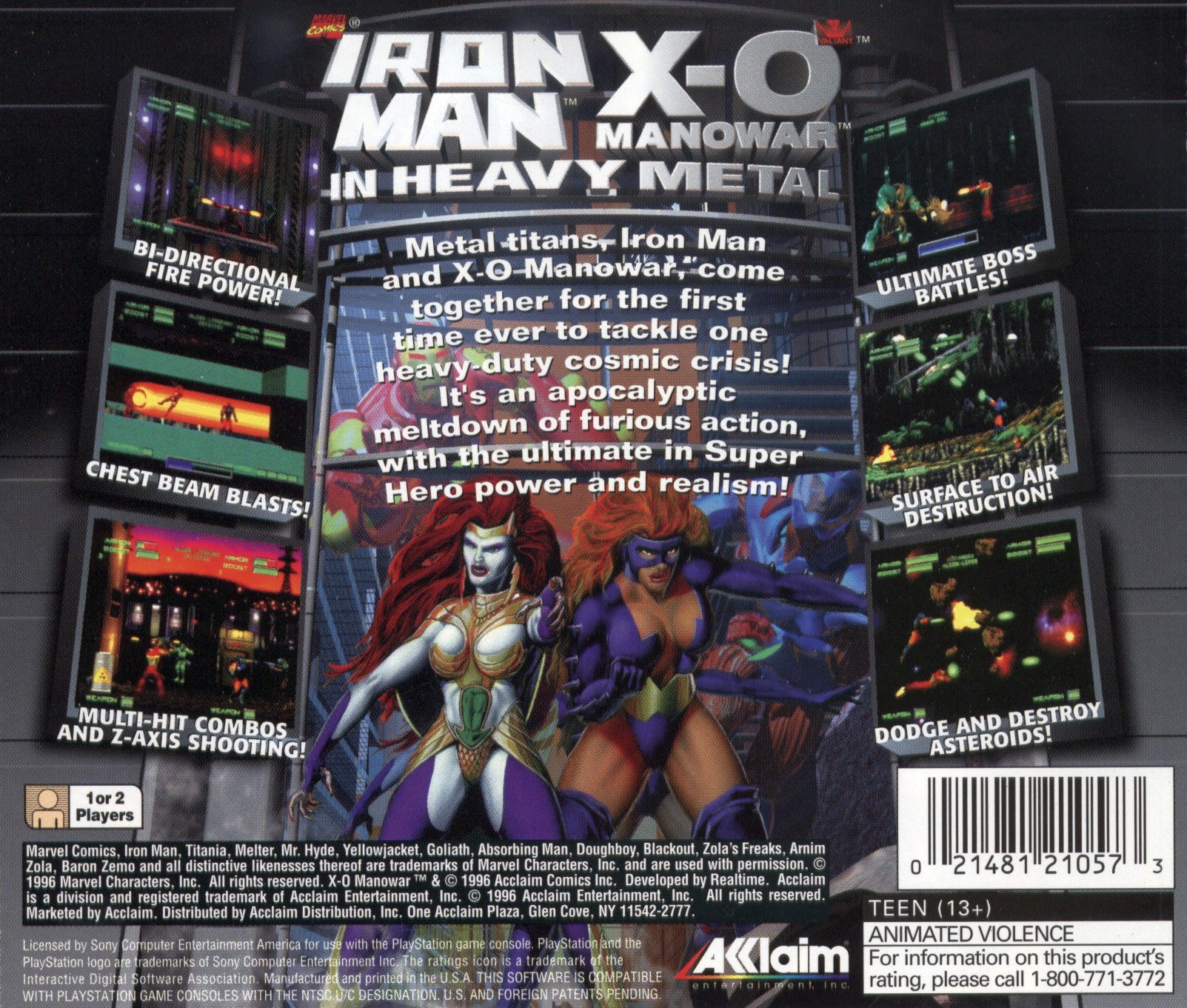 Iron Man X-O Manowar in Heavy Metal - PlayStation - Image 2