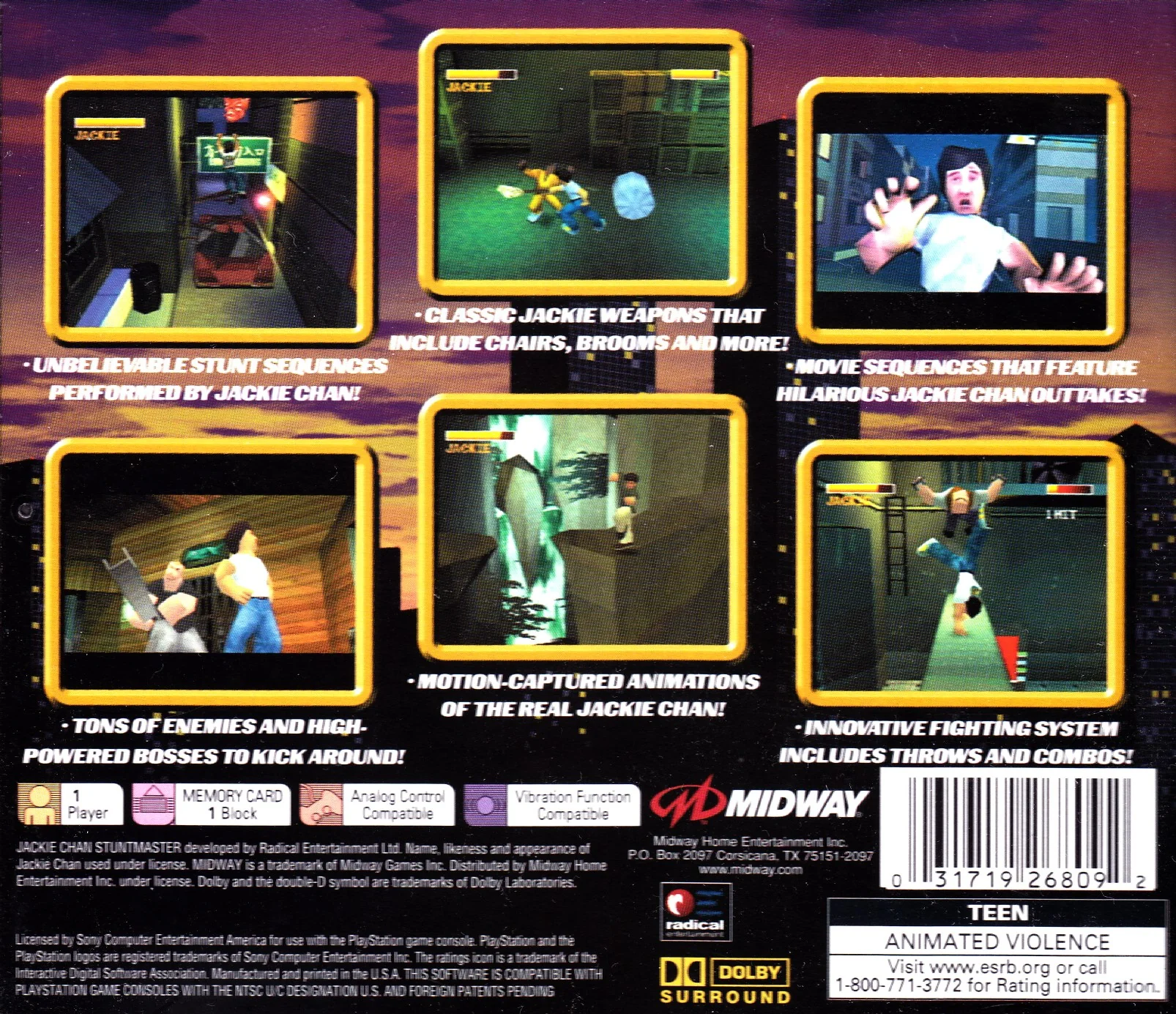 Jackie Chan's Stunt Master - PlayStation - Image 2