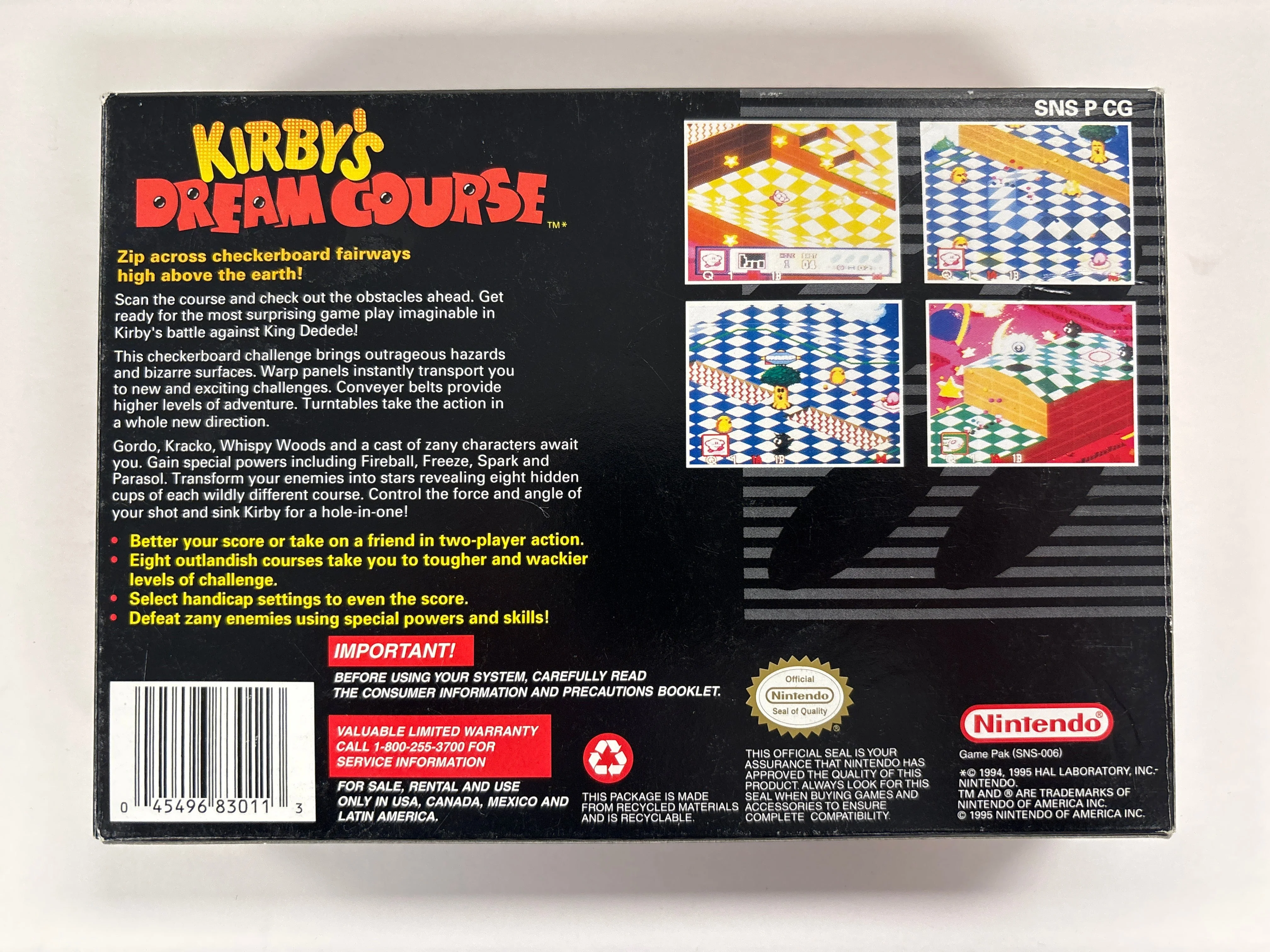 Kirby's Dream Course - Super Nintendo SNES Box & Manual Only No Game - Image 3