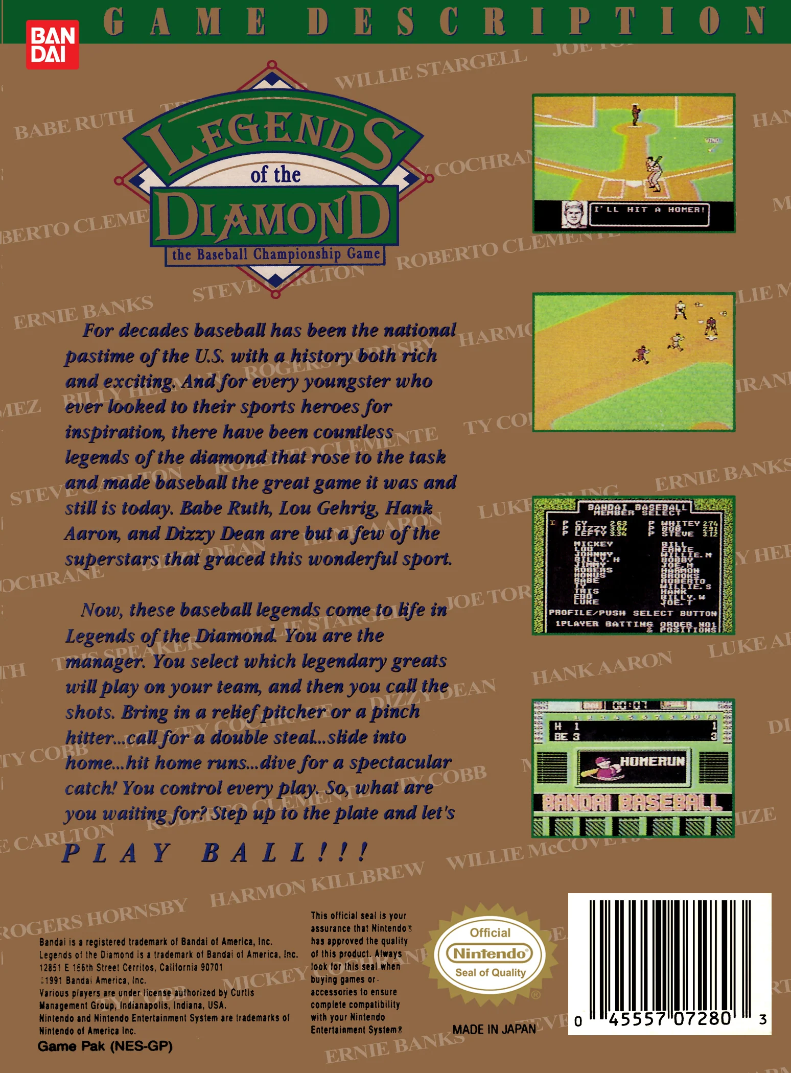 Legends of the Diamond - NES - Image 2