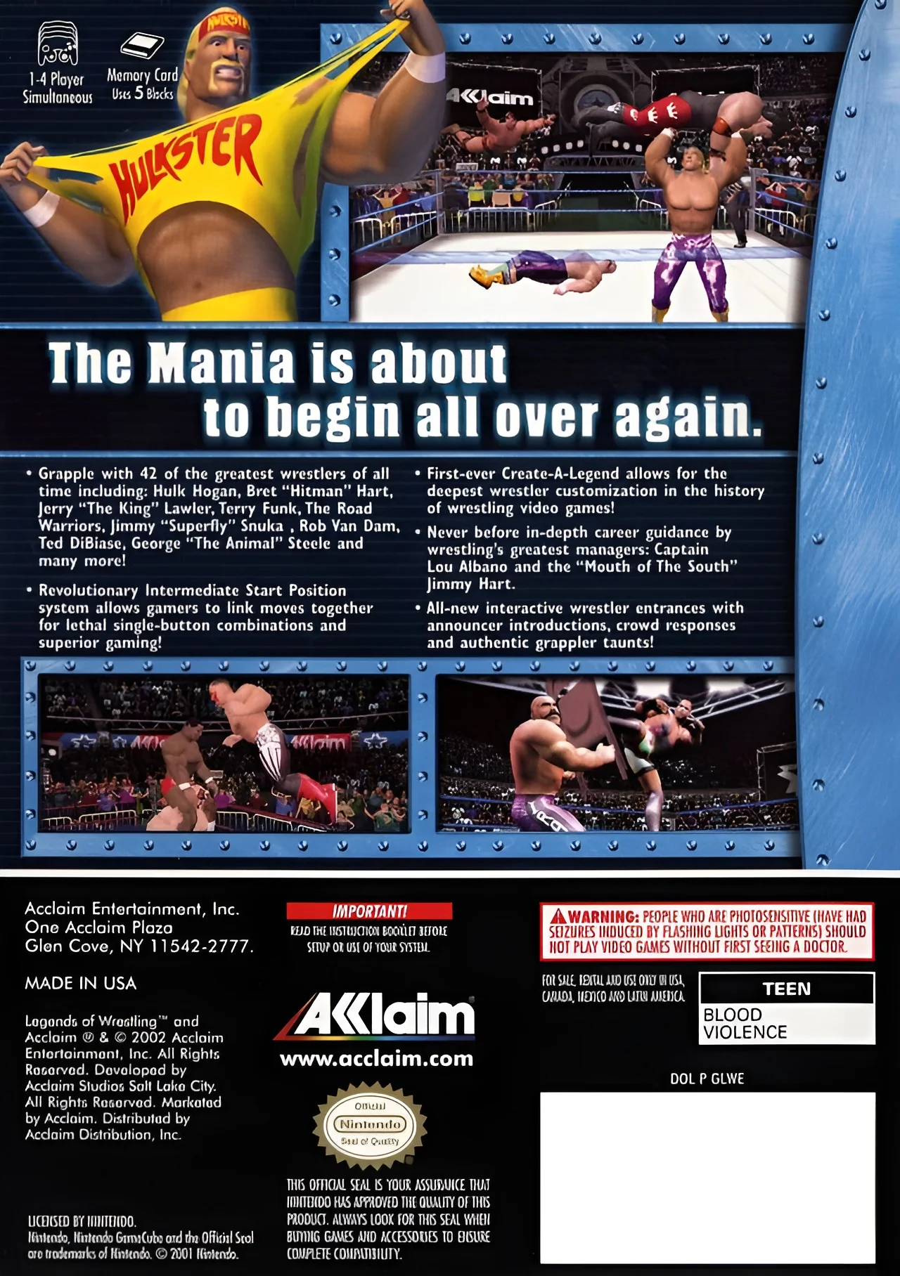 Legends Of Wrestling - GameCube - Image 2