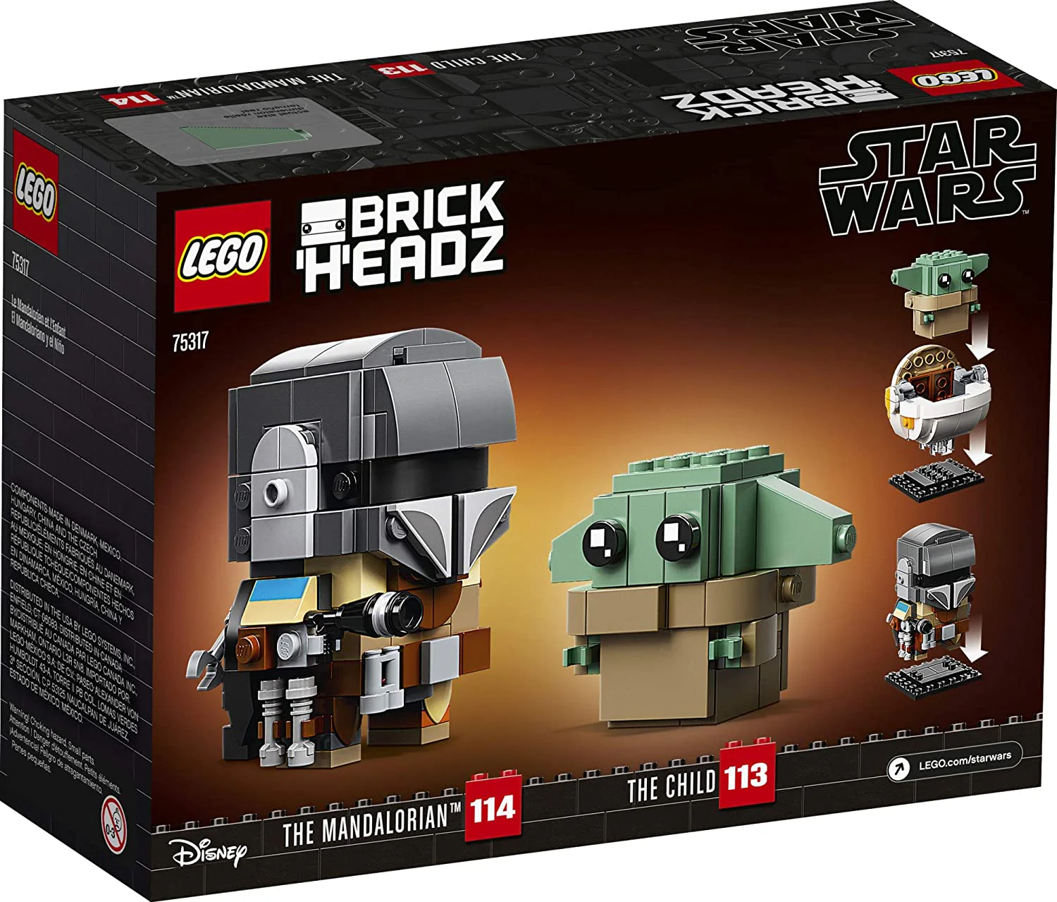 LEGO BrickHeadz Star Wars The Mandalorian & The Child 75317 - Image 4