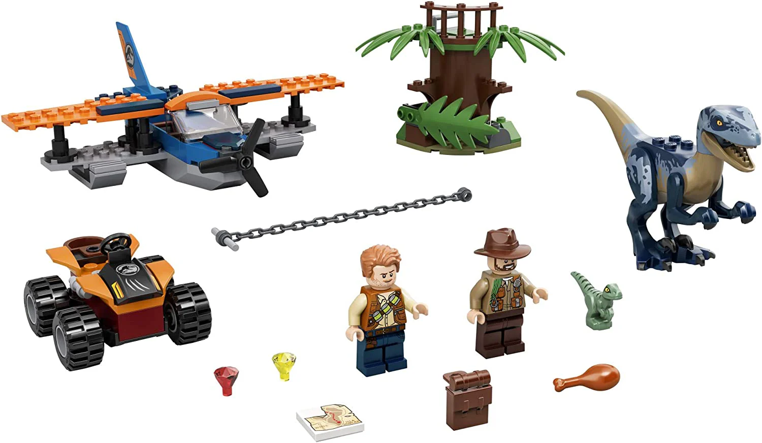 LEGO Jurassic World Velociraptor: Biplane Rescue Mission 75942 - Image 2