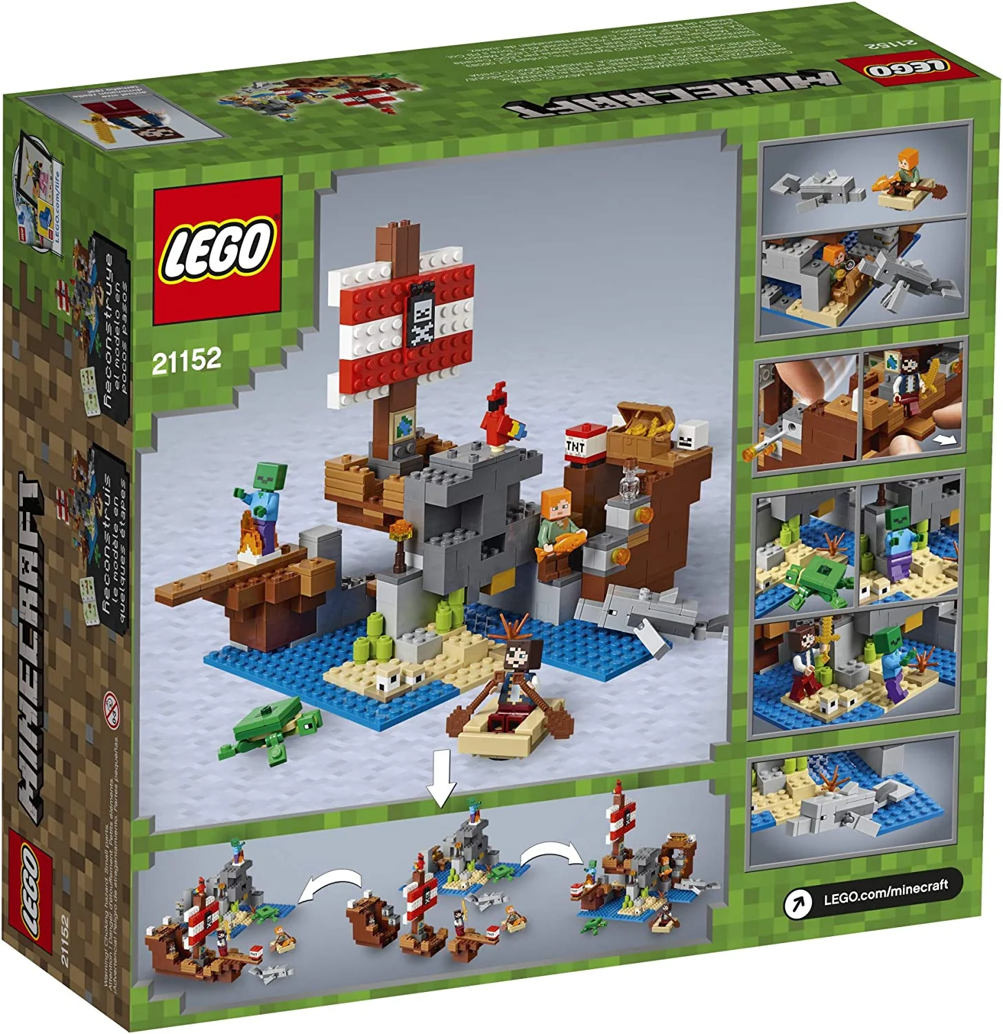 LEGO Minecraft The Pirate Ship Adventure 21152 - Image 4