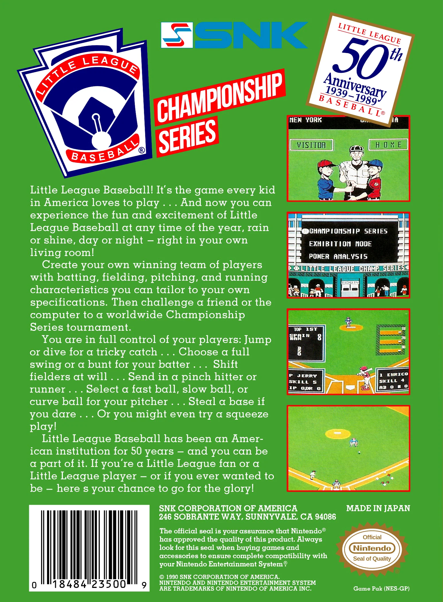 Little League Baseball - NES - Image 2