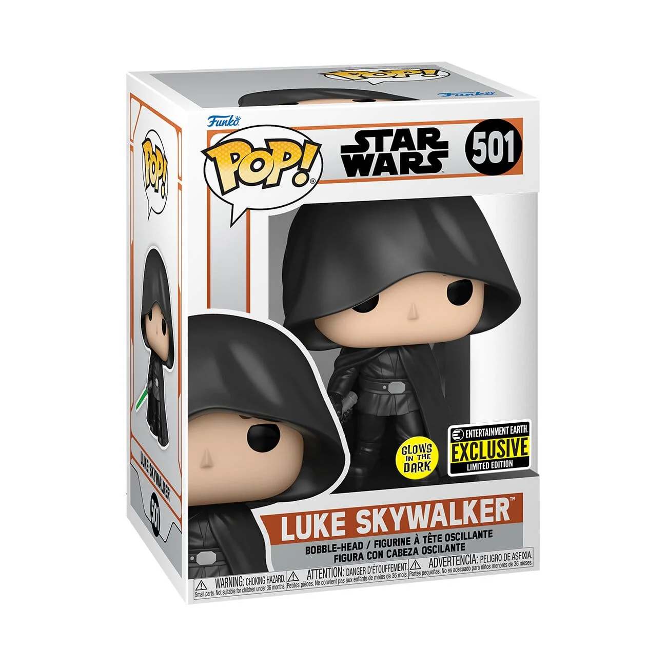 Funko Pop! Star Wars: The Mandalorian Luke Skywalker Vinyl Figure - Image 4