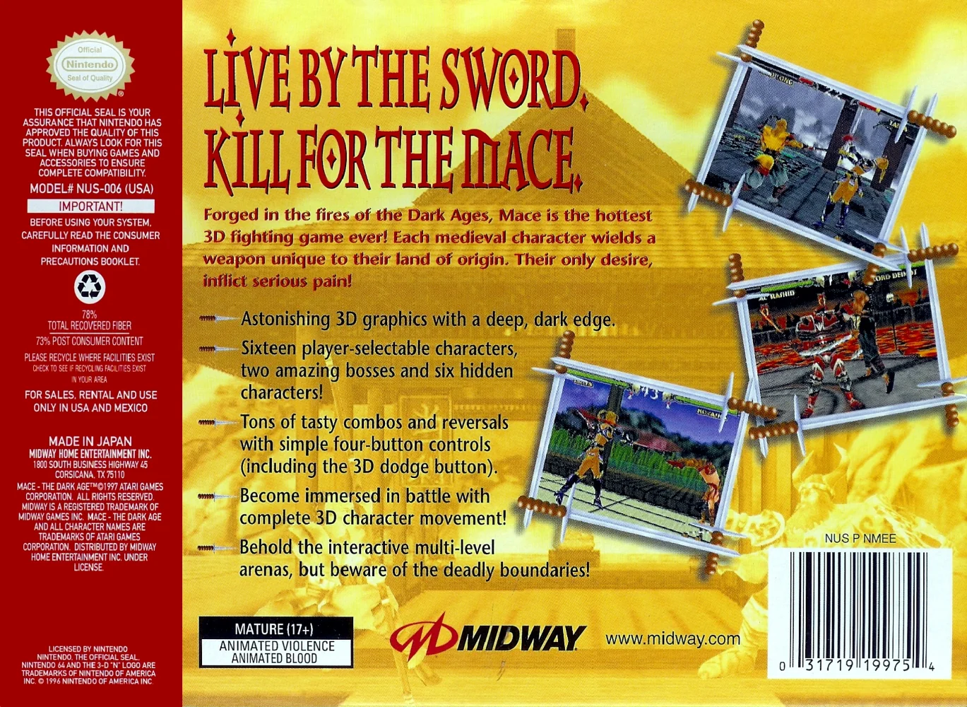 MACE: The Dark Age - Nintendo 64 - Image 2