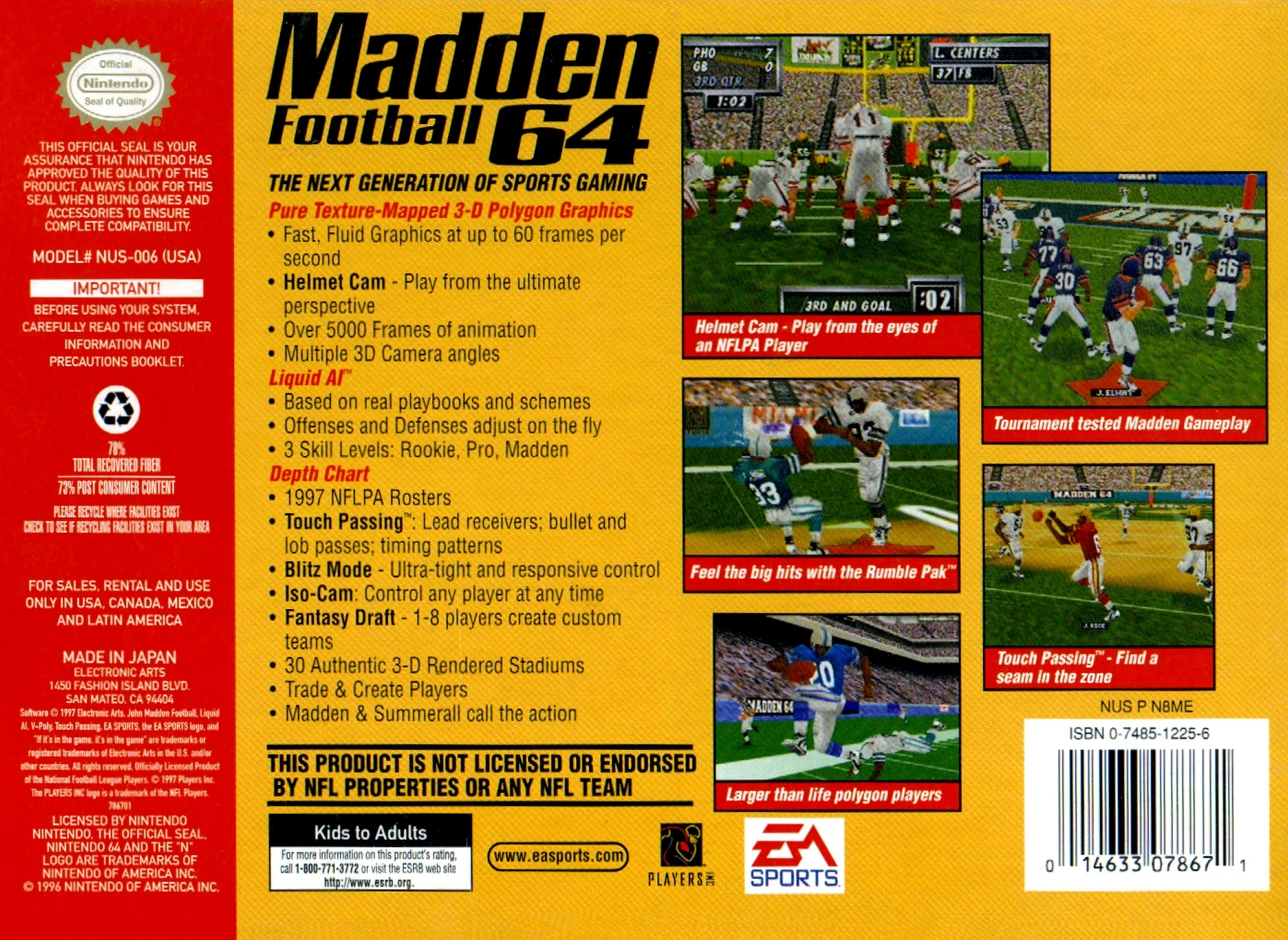 Madden 64 - Nintendo 64 - Image 2