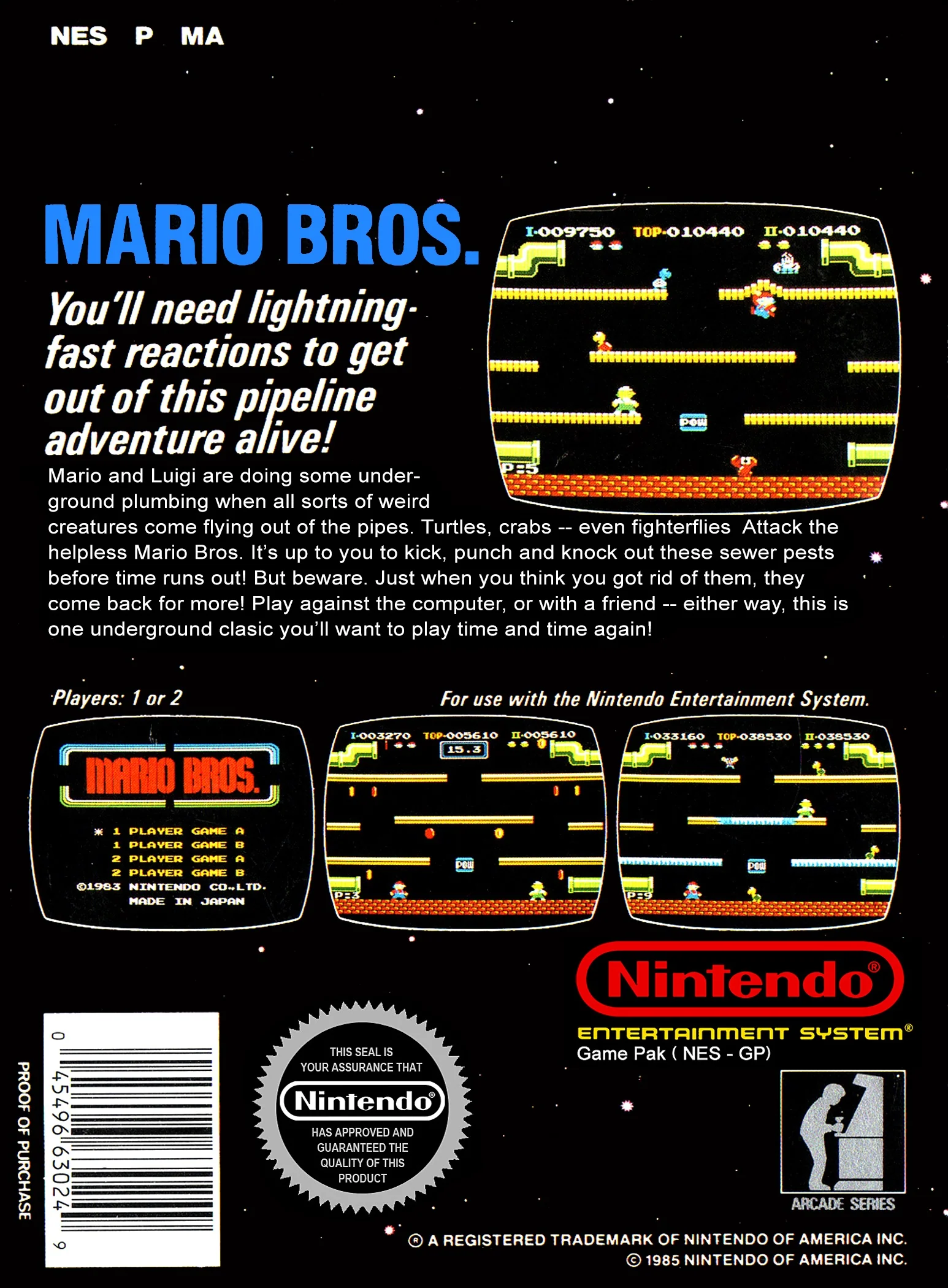 Mario Bros - NES - Image 2