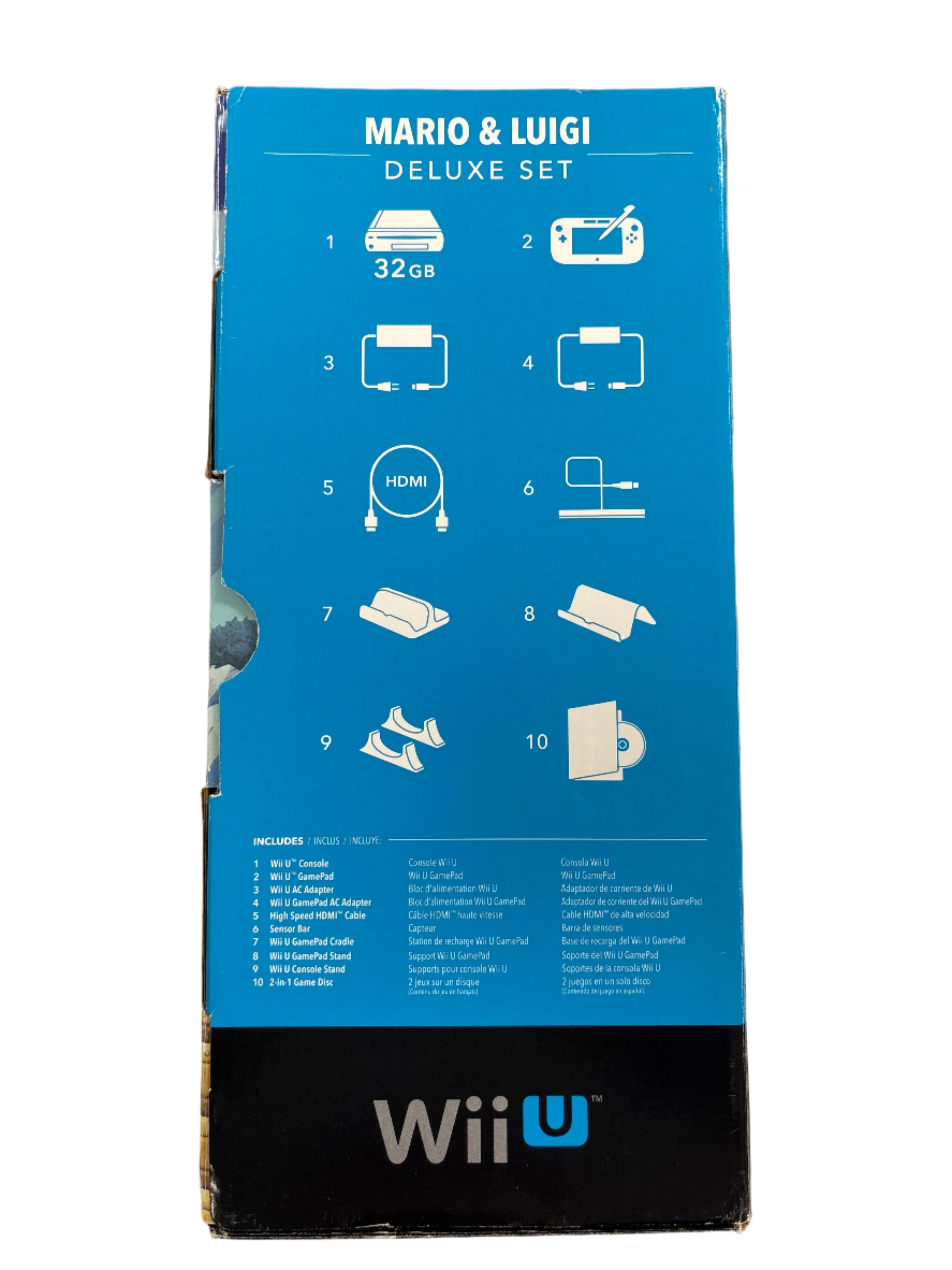 Mario & Luigi Deluxe Set - Wii U Box & Inserts Only No Console - Image 3