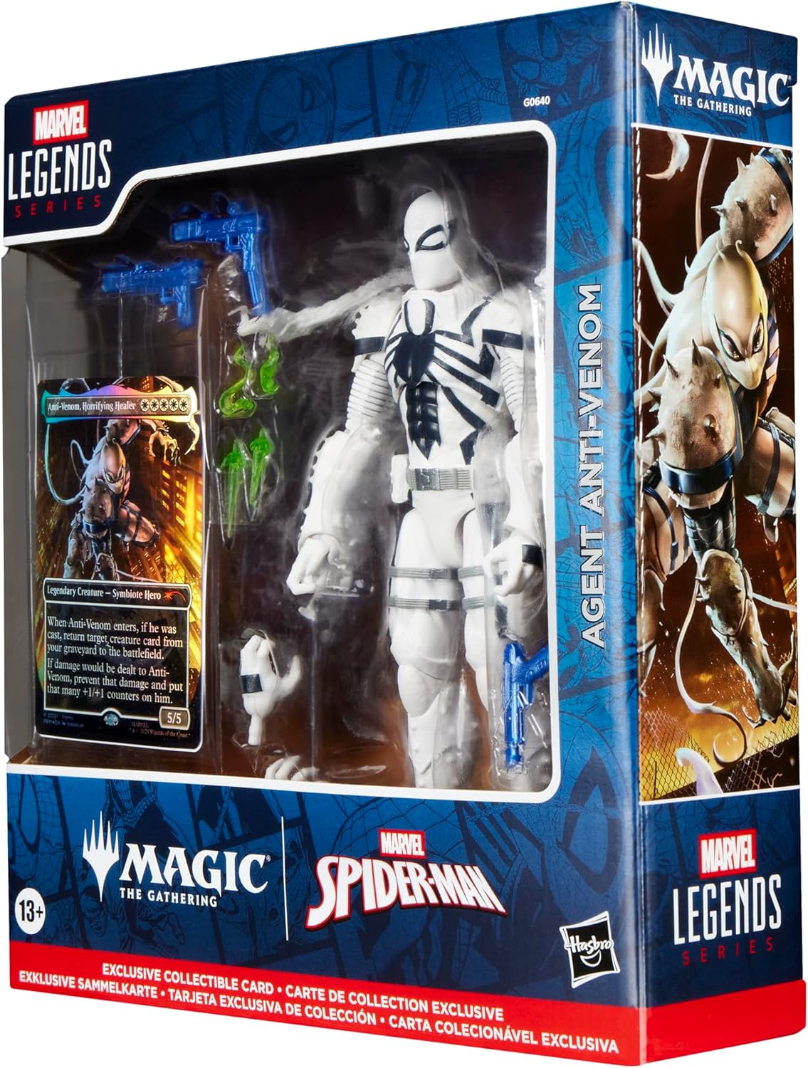 Marvel Legends Spider-Man Agent Anti-Venom Action Figure and Magic: The Gathering Card - Image 2