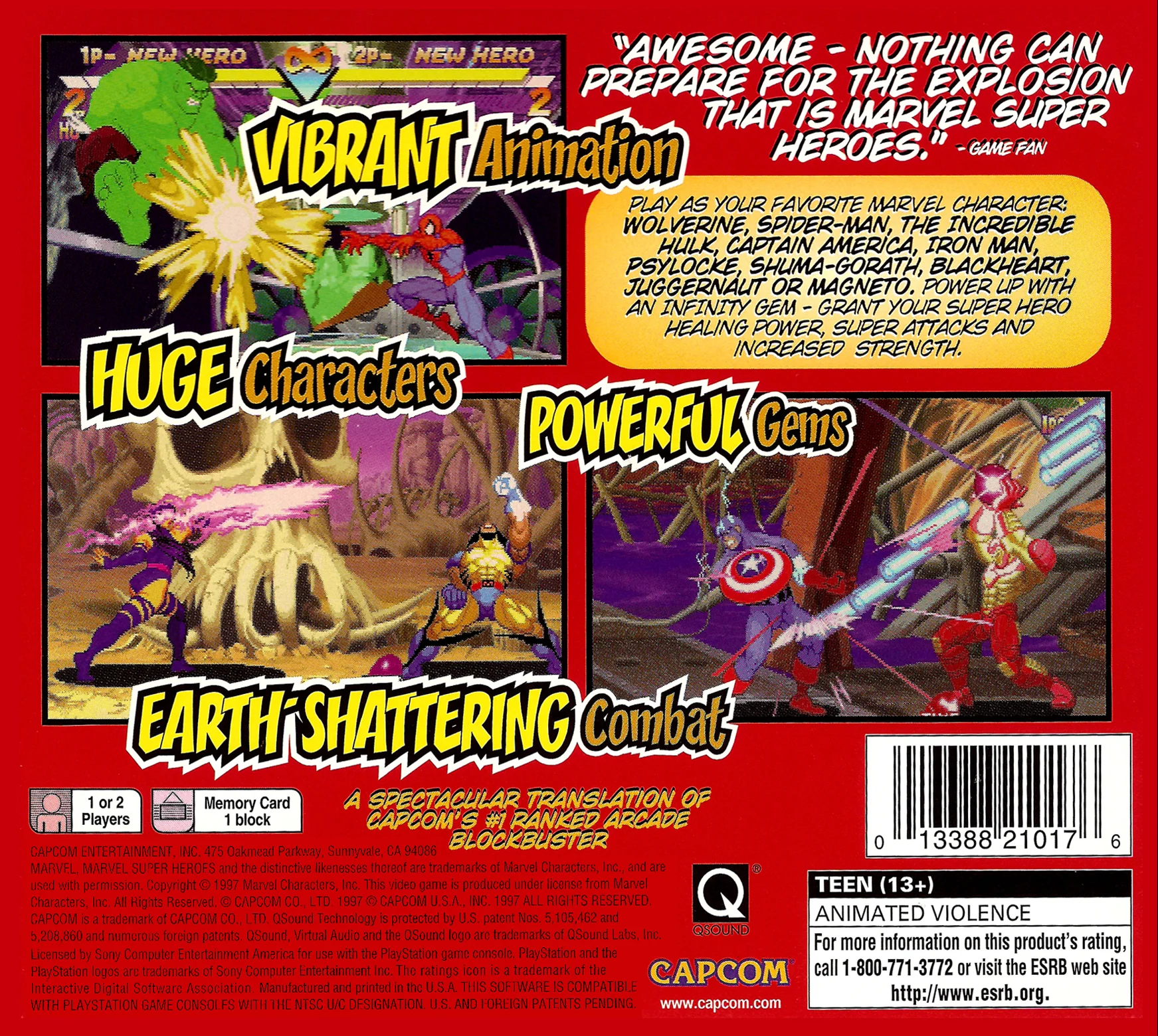 Marvel Super Heroes - PlayStation - Image 2
