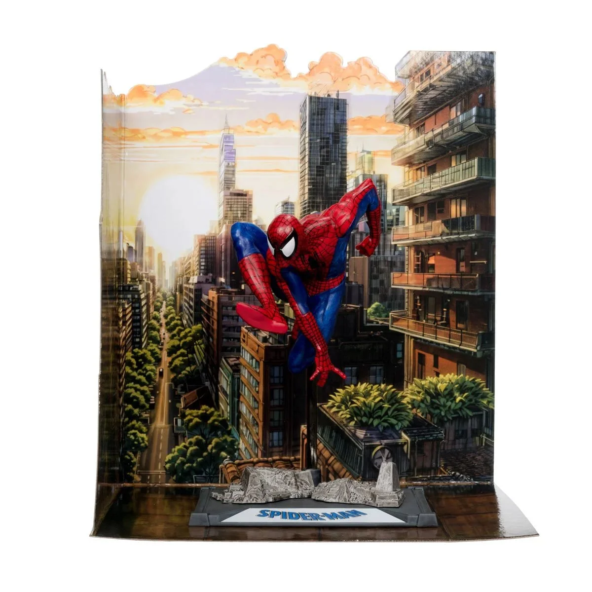 Marvel Wave 1 Spider-Man #6 1:10th Scale Posed Figure with Scene - Image 4