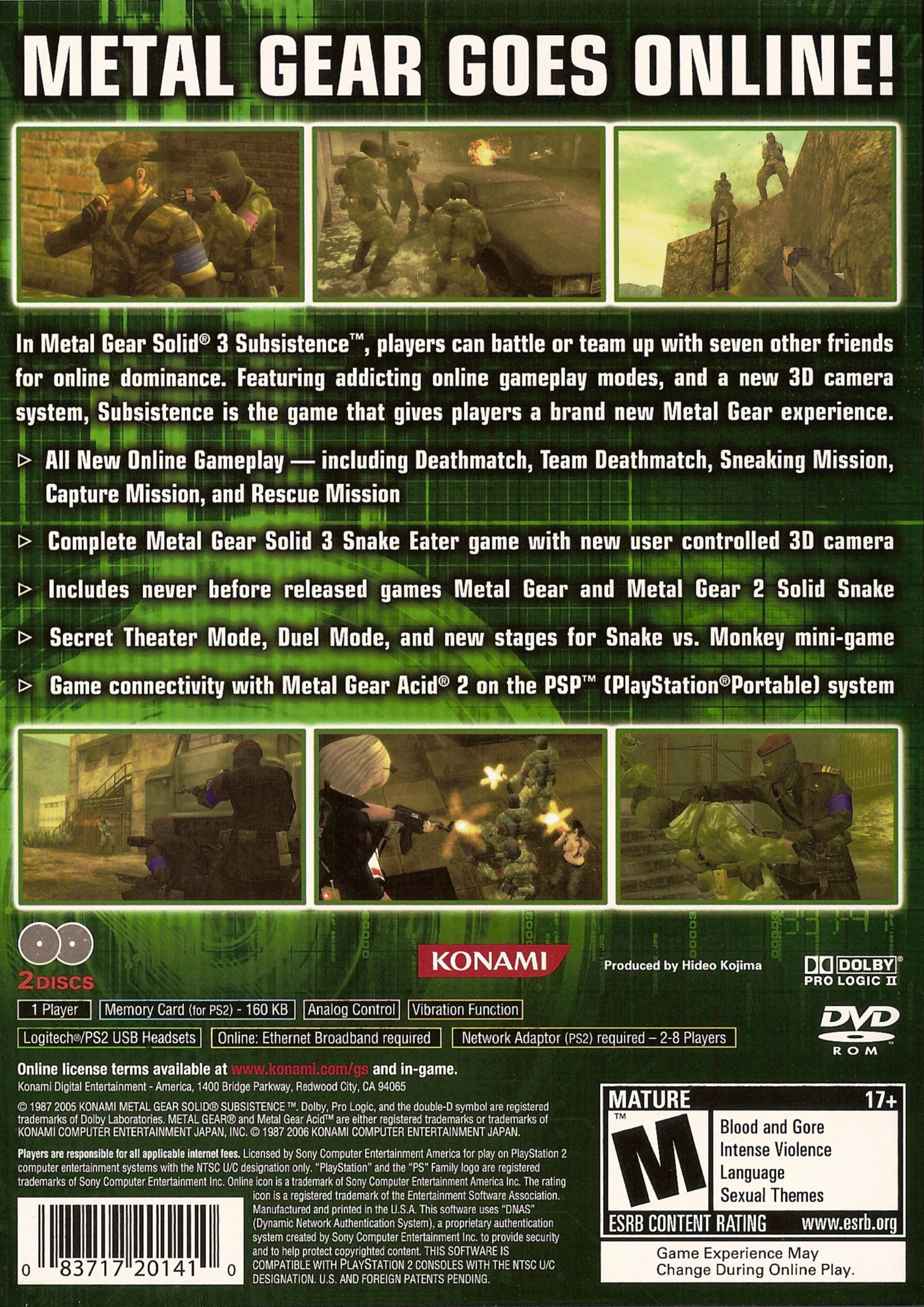 Metal Gear Solid 3: Subsistence [2 Discs] - PlayStation 2 - Image 2