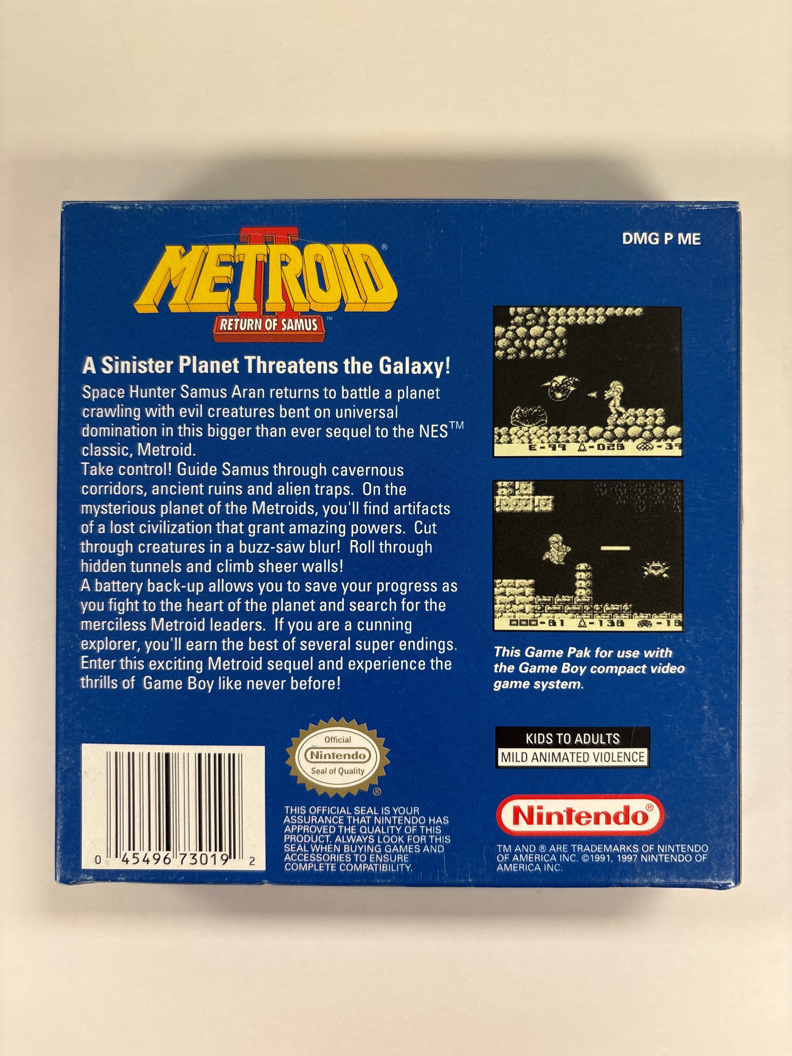 Metroid II: Return of Samus - Game Boy Box & Inserts Only No Game or Manual - Image 3