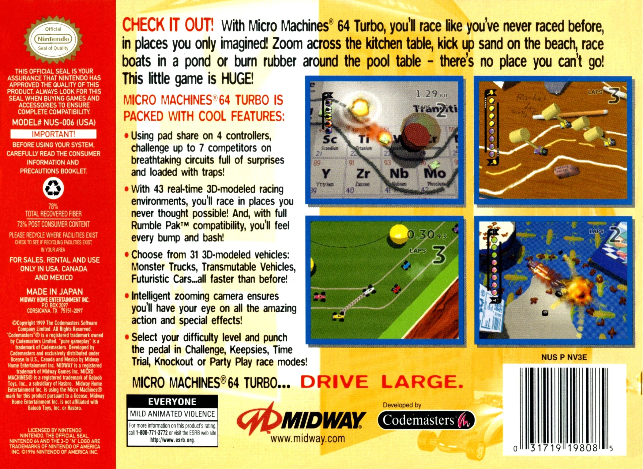 Micro Machines - Nintendo 64 - Image 2