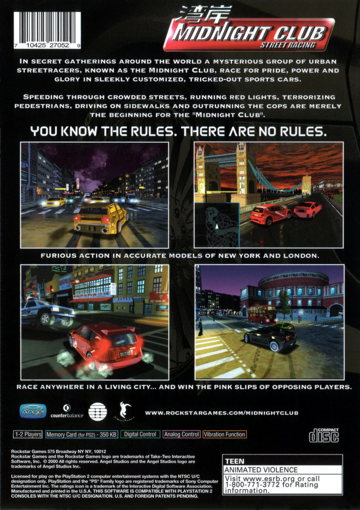 Midnight Club: Street Racing - PlayStation 2 - Image 2