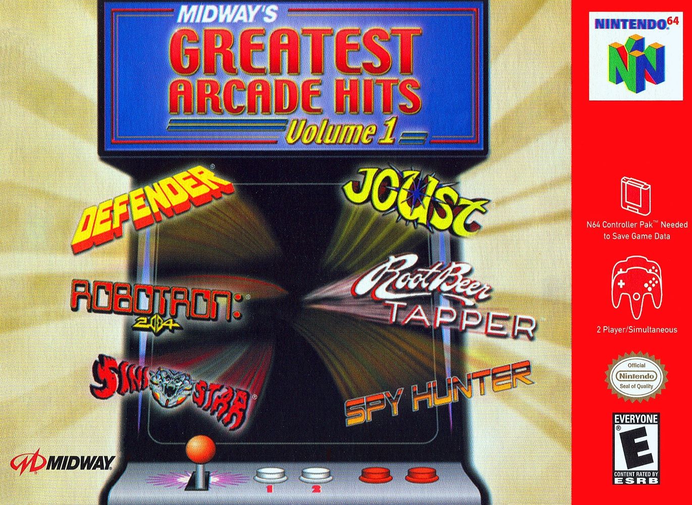 Midway's Greatest Arcade Hits Vol 1 - Nintendo 64