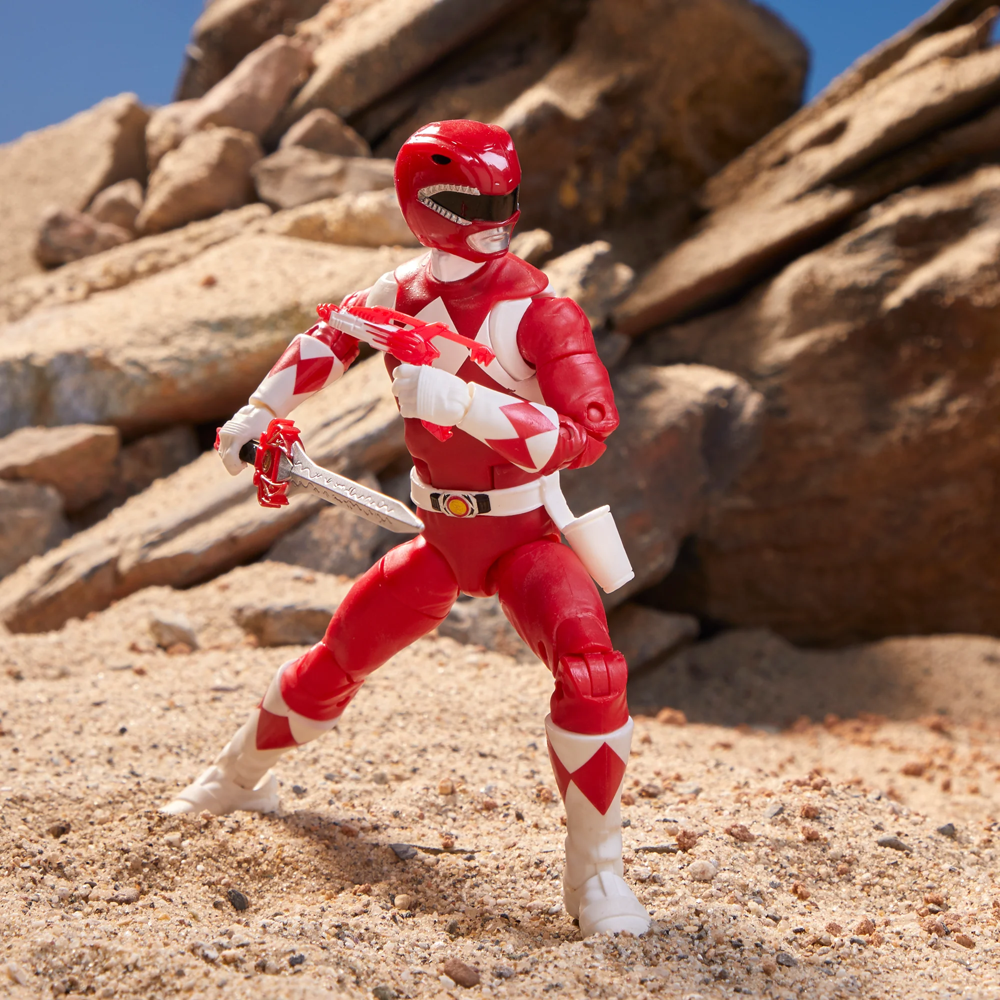 Power Rangers Lightning Collection Mighty Morphin Red Ranger 6" Action Figure - Image 3
