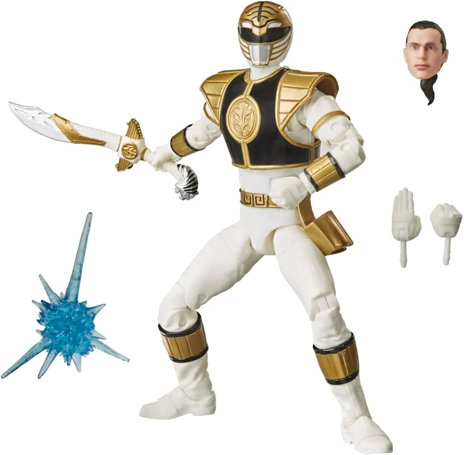 Power Rangers Lightning Collection Mighty Morphin White Ranger 6" Action Figure - Image 2