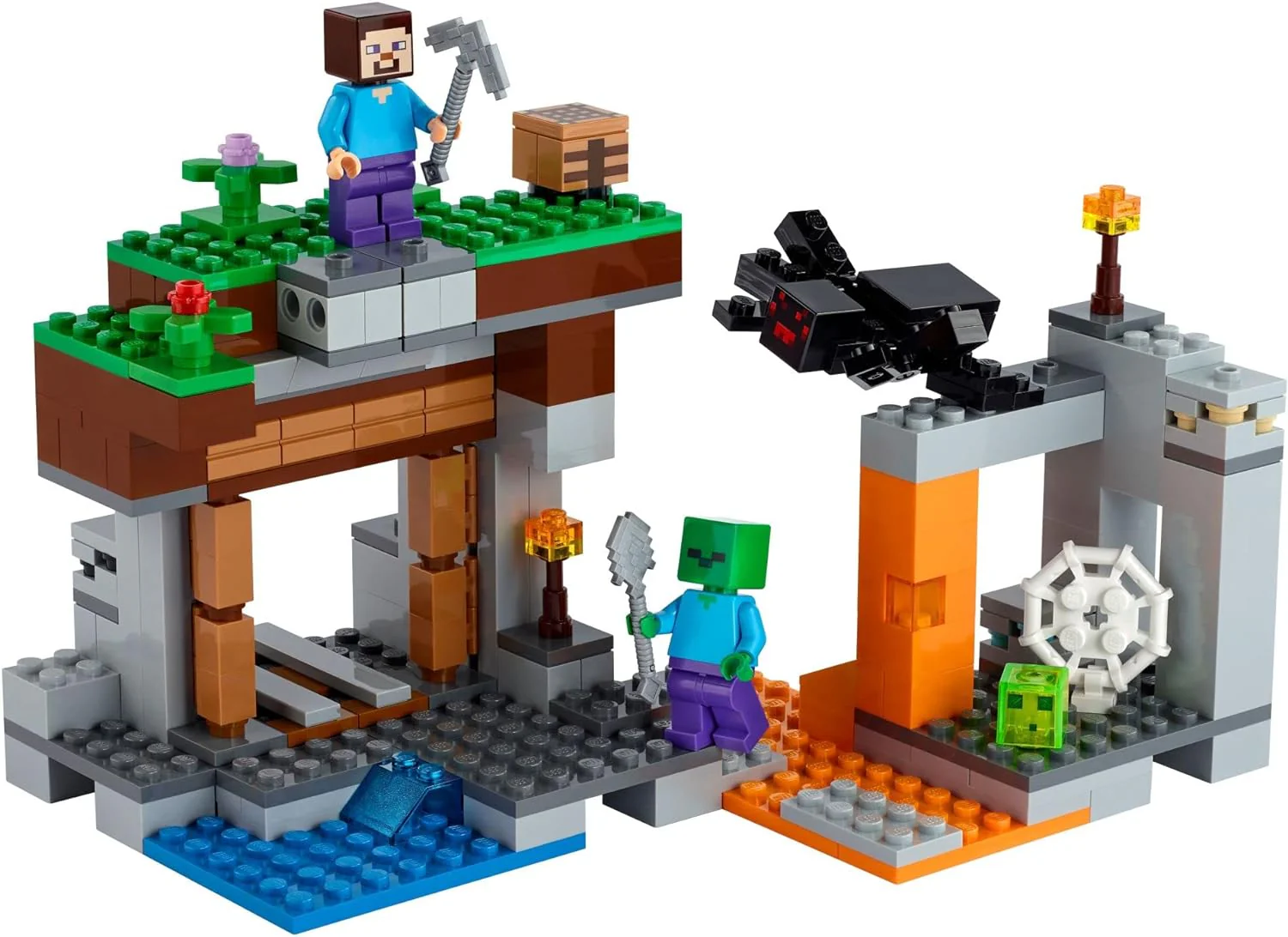LEGO Minecraft The Abandoned Mine Building Set 21166 - Image 4
