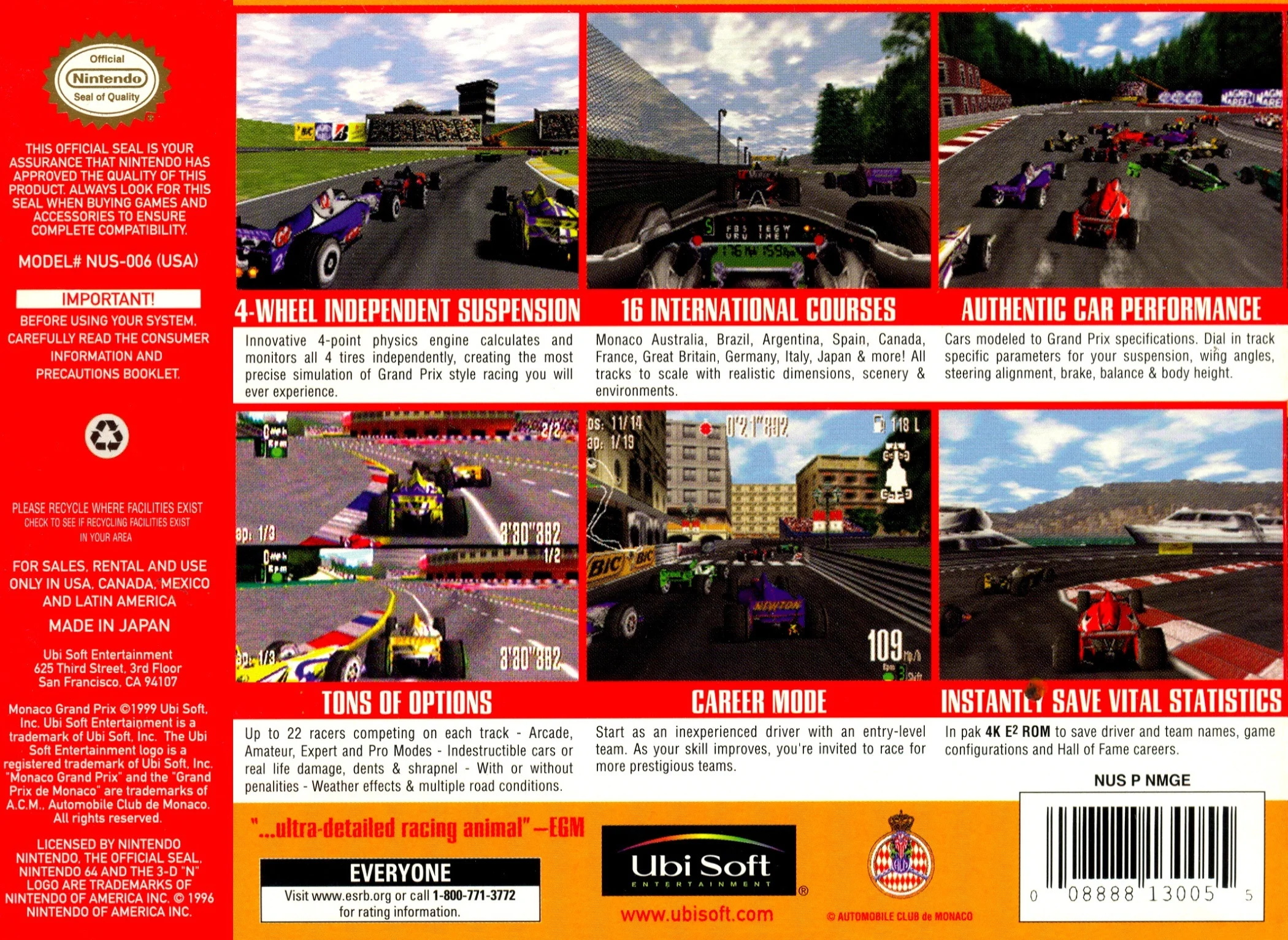 Monaco Grand Prix - Nintendo 64 - Image 2