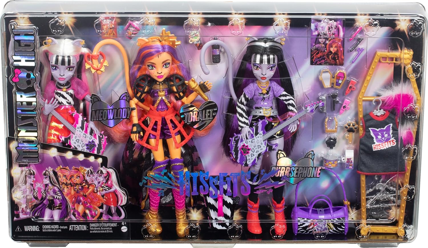 Mattel Monster High Dolls, the Hissfits Band three pack - Image 2