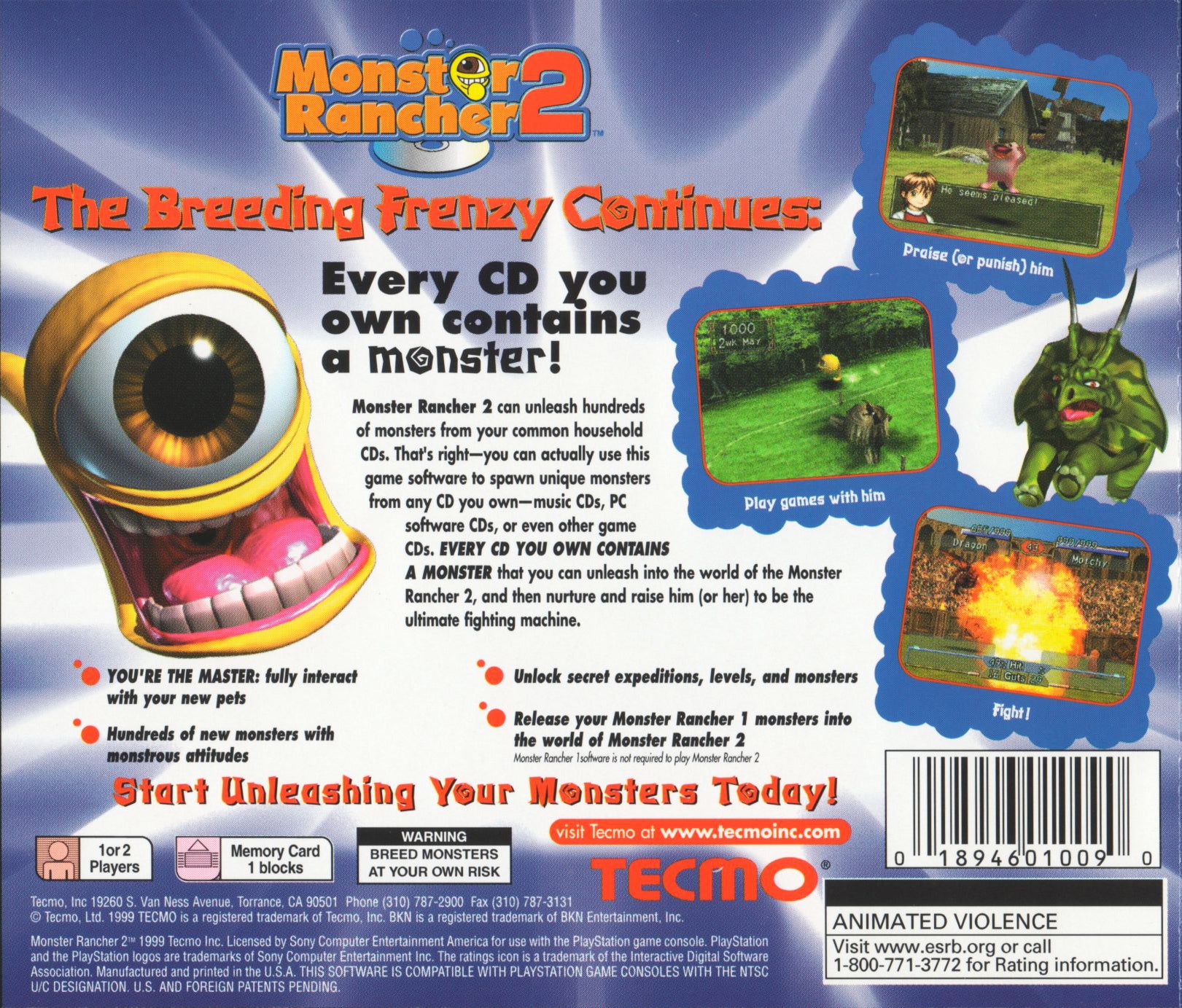 Monster Rancher 2 - PlayStation - Image 2