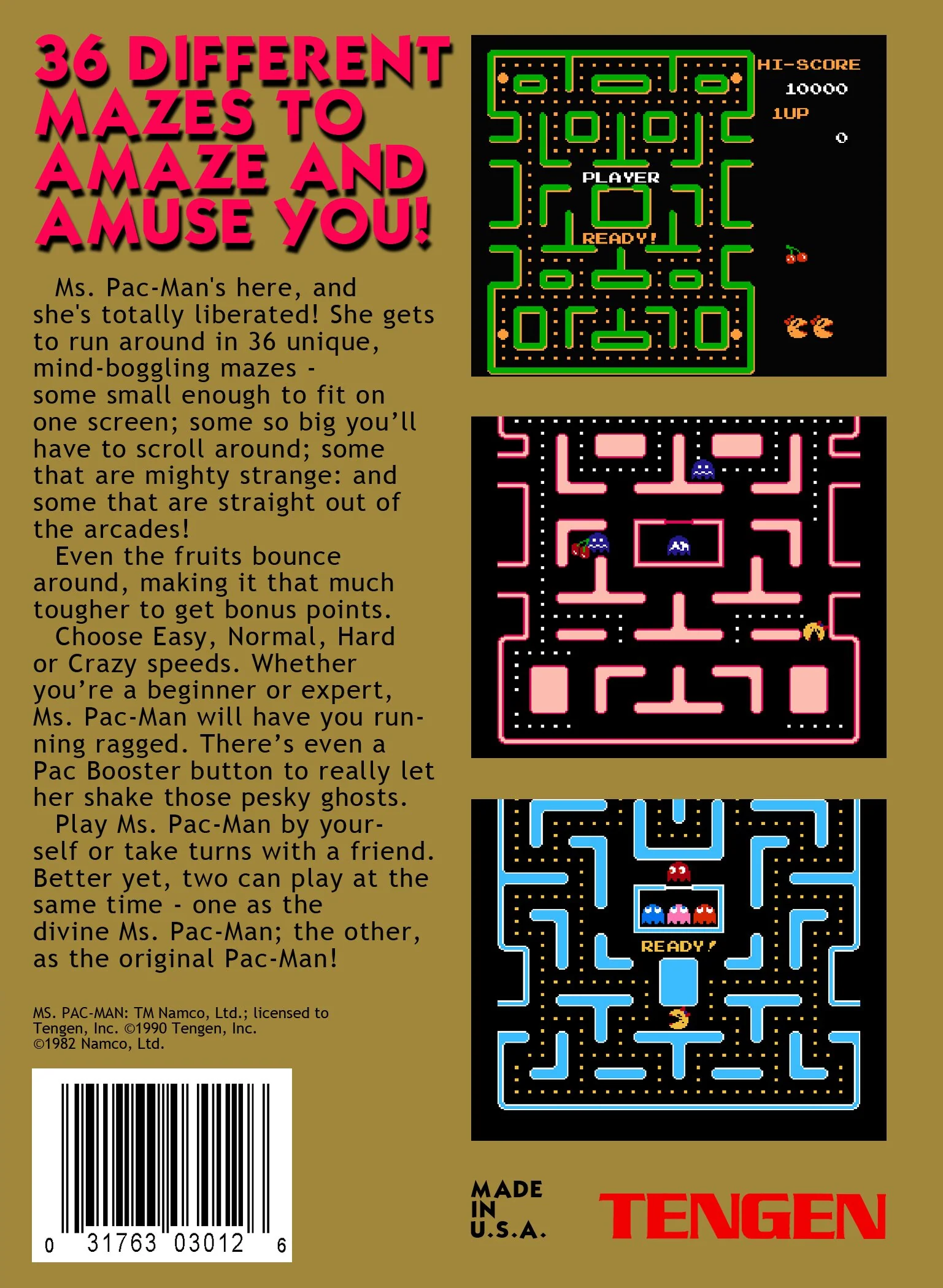 Ms. Pac-Man [Tengen] - NES - Image 2