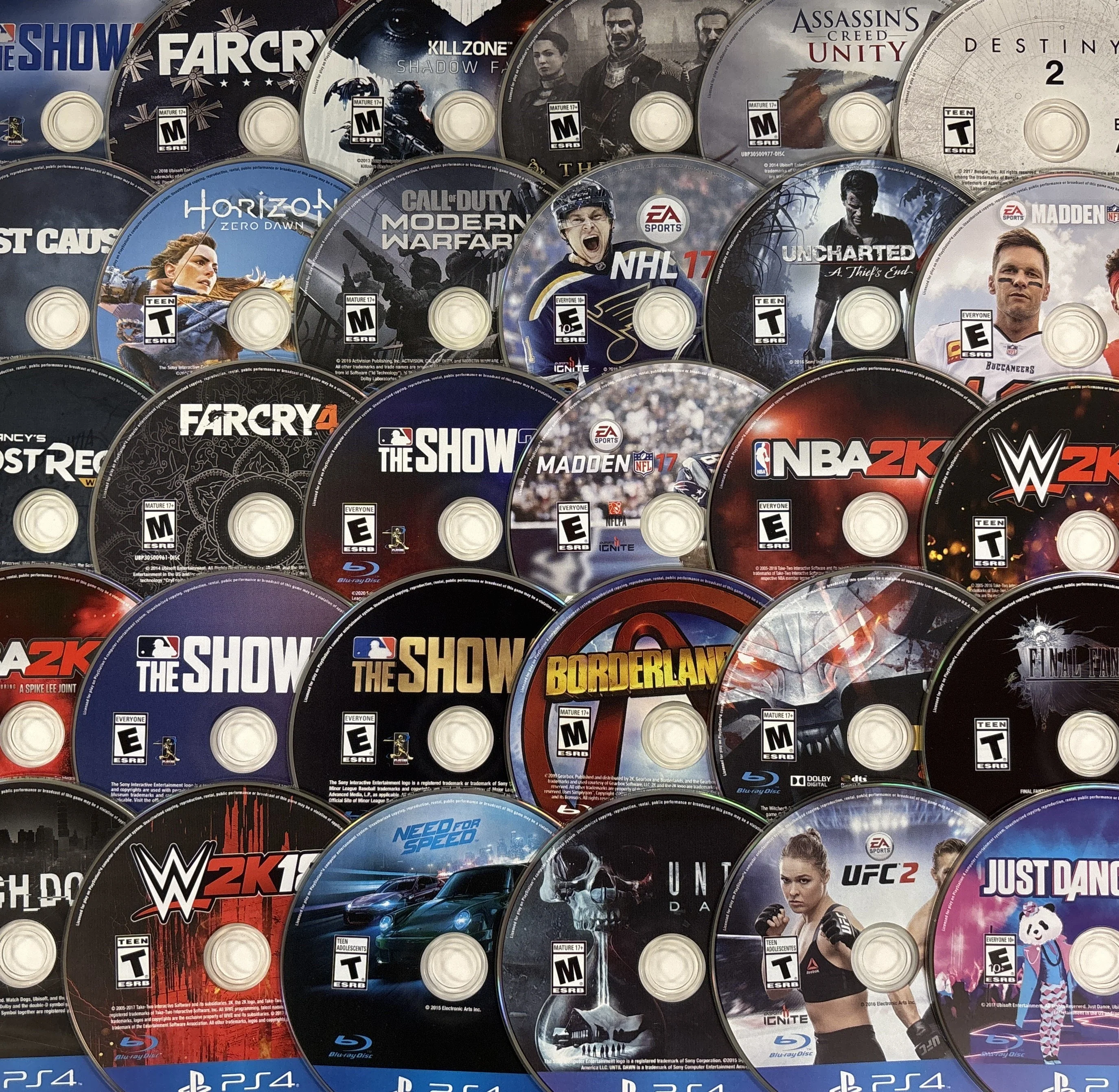 Mystery Mixed Lot of 15 PlayStation 4 Games