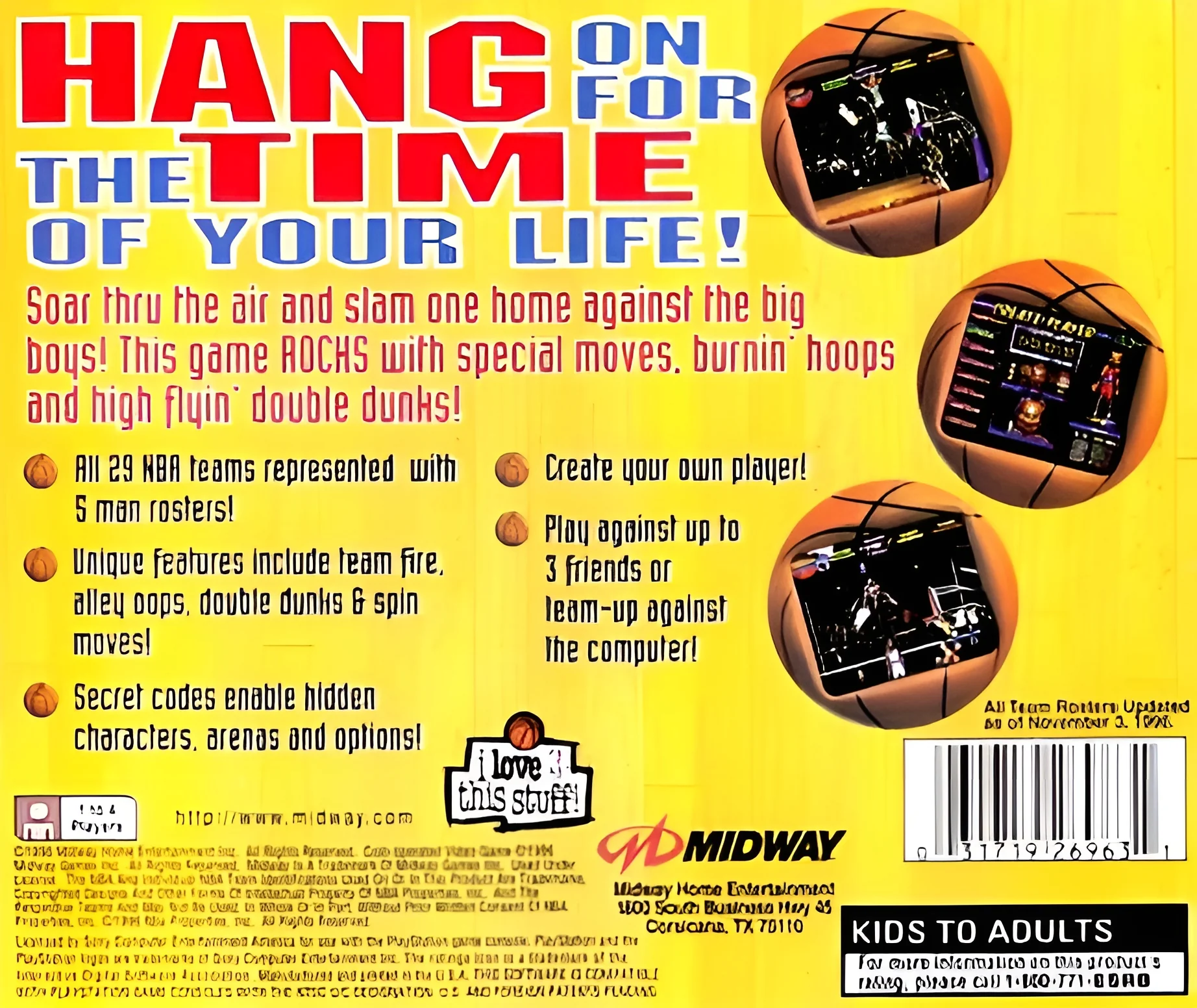 NBA Hangtime - PlayStation - Image 2