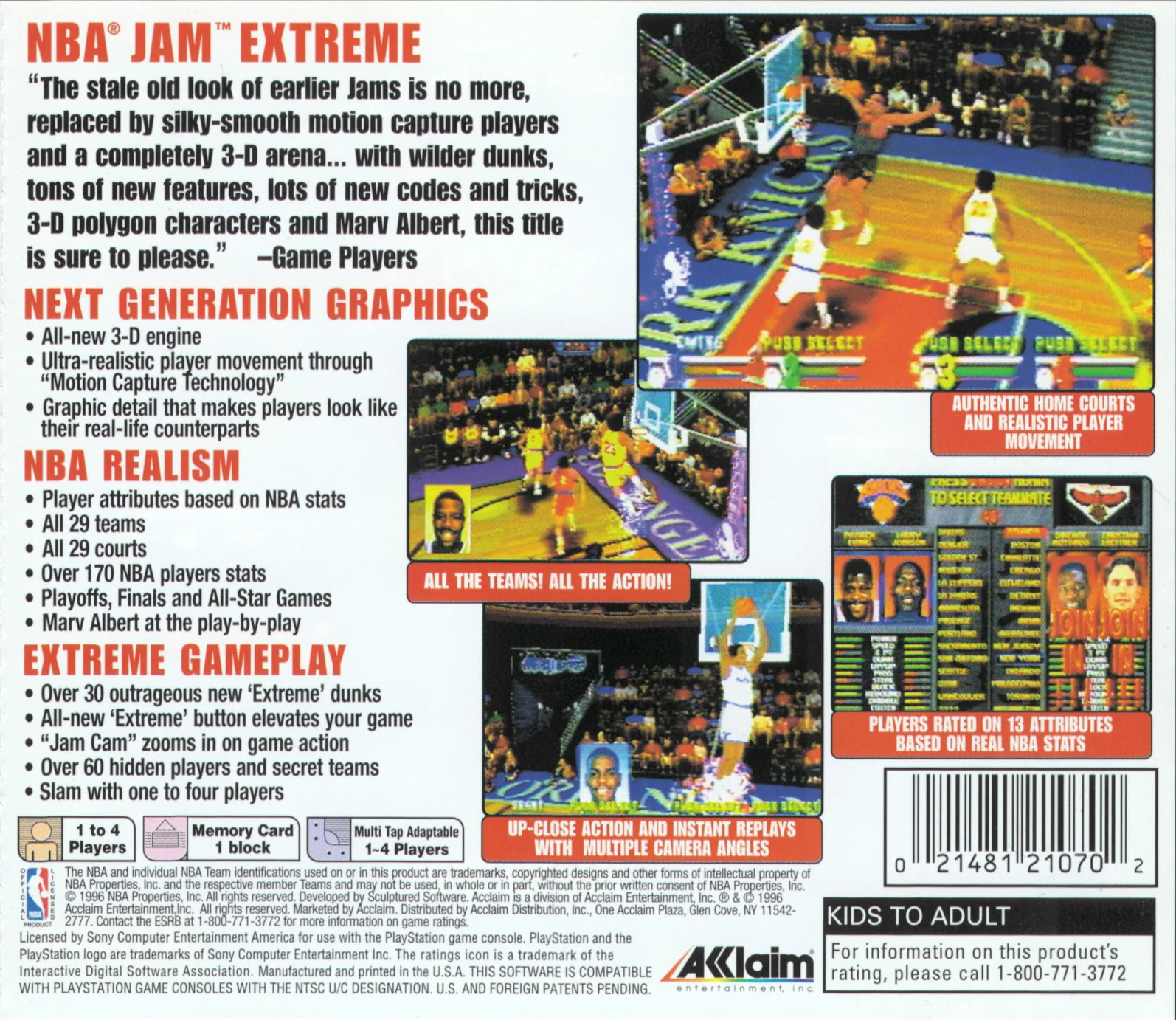 NBA Jam Extreme - PlayStation - Image 2