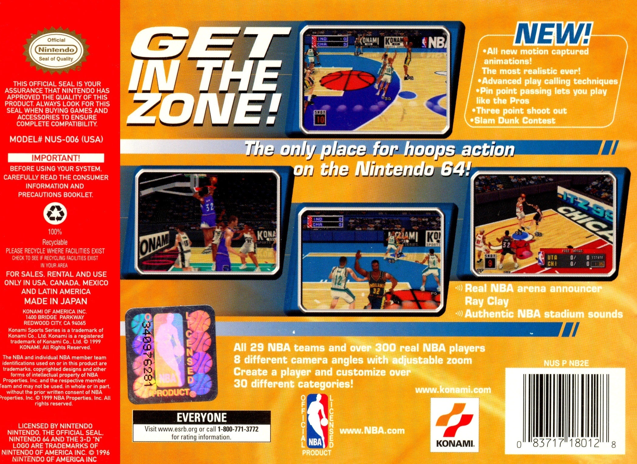 NBA In the Zone '99 - Nintendo 64 - Image 2